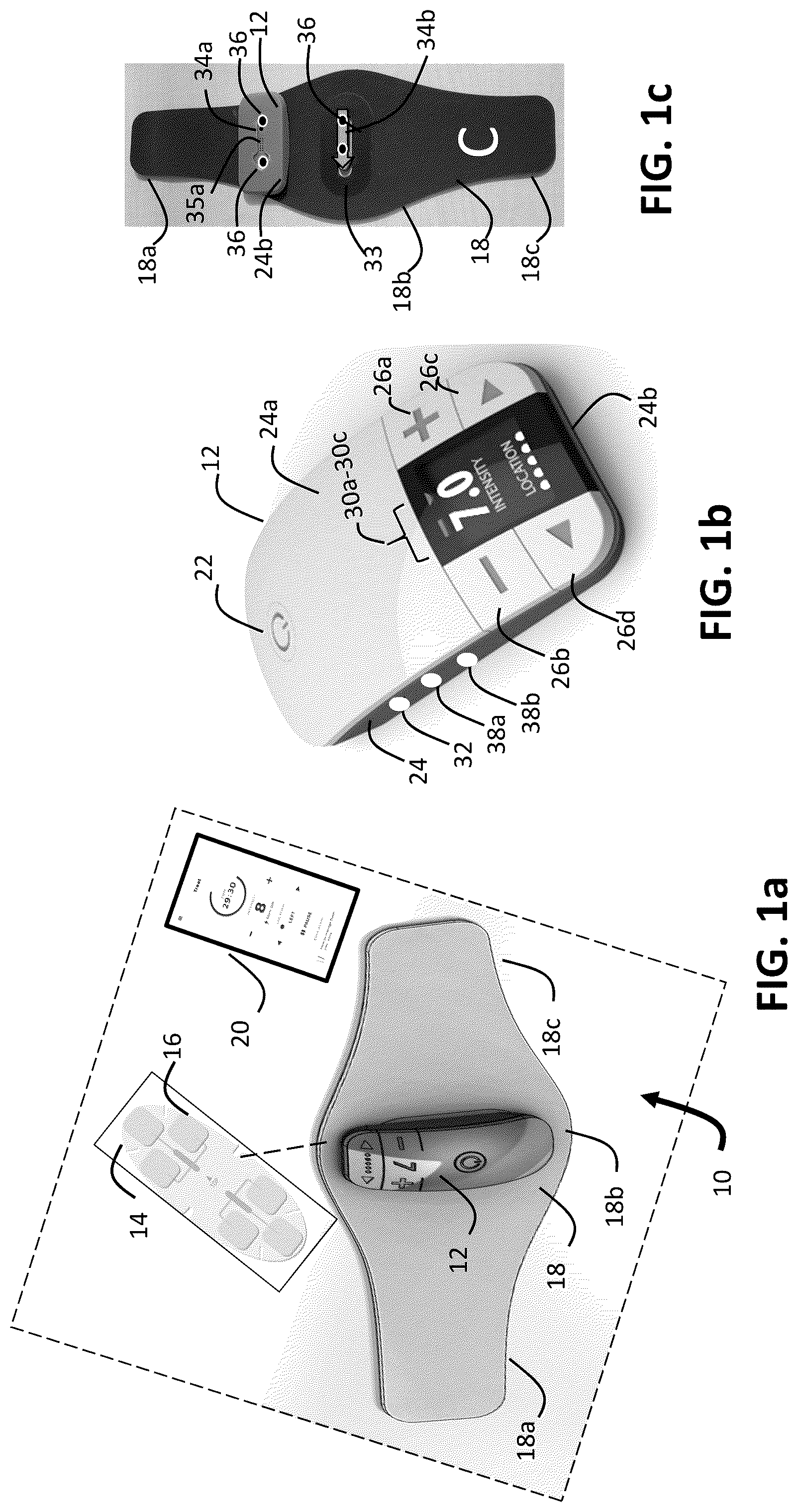 Patent US12102818 Figure 1 – Wearable neurostimulation system with curated therapy