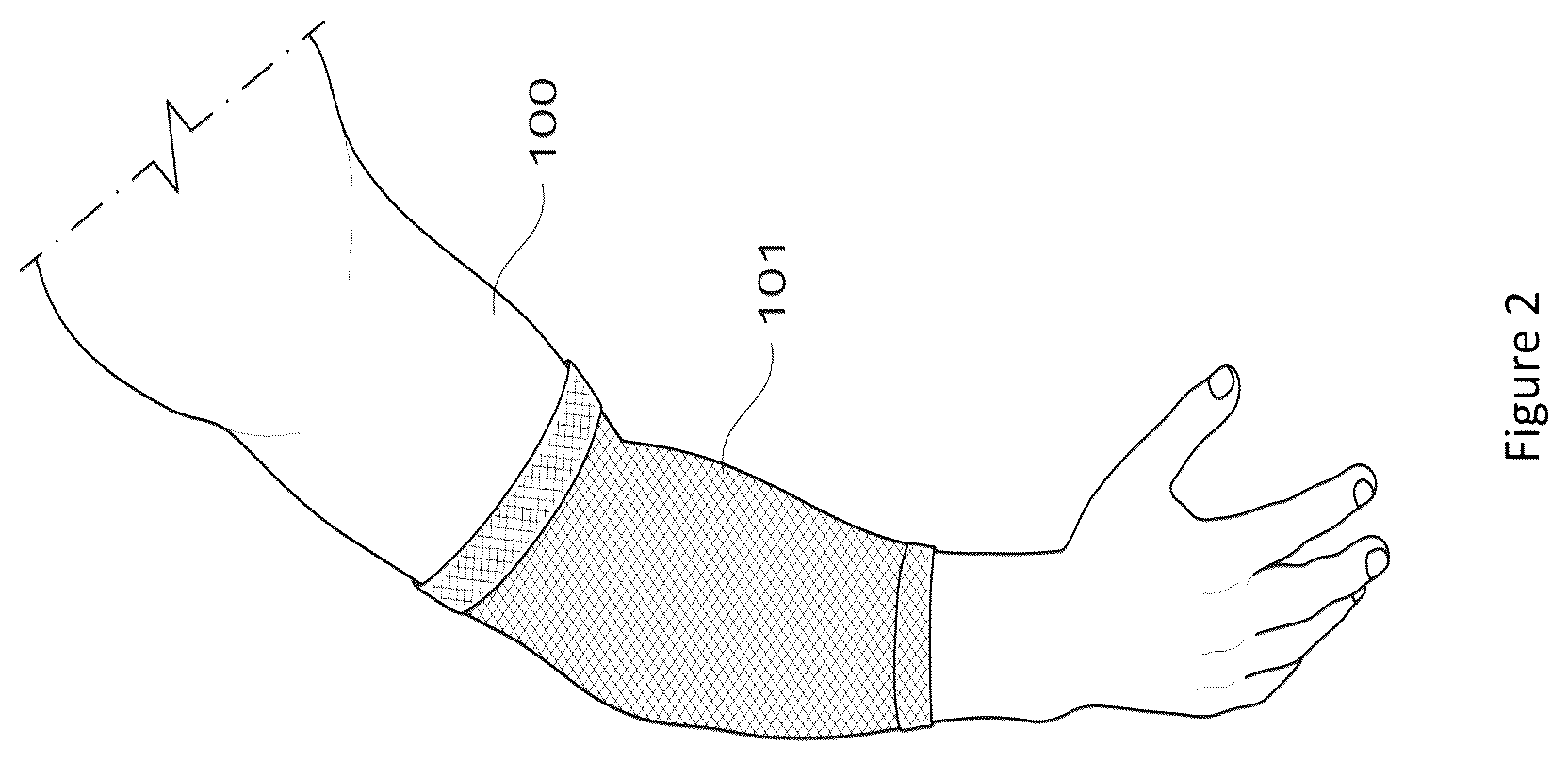 Patent US12102825 Figure 2 – Material and apparel that positively affect the health and wellbeing of a mammal