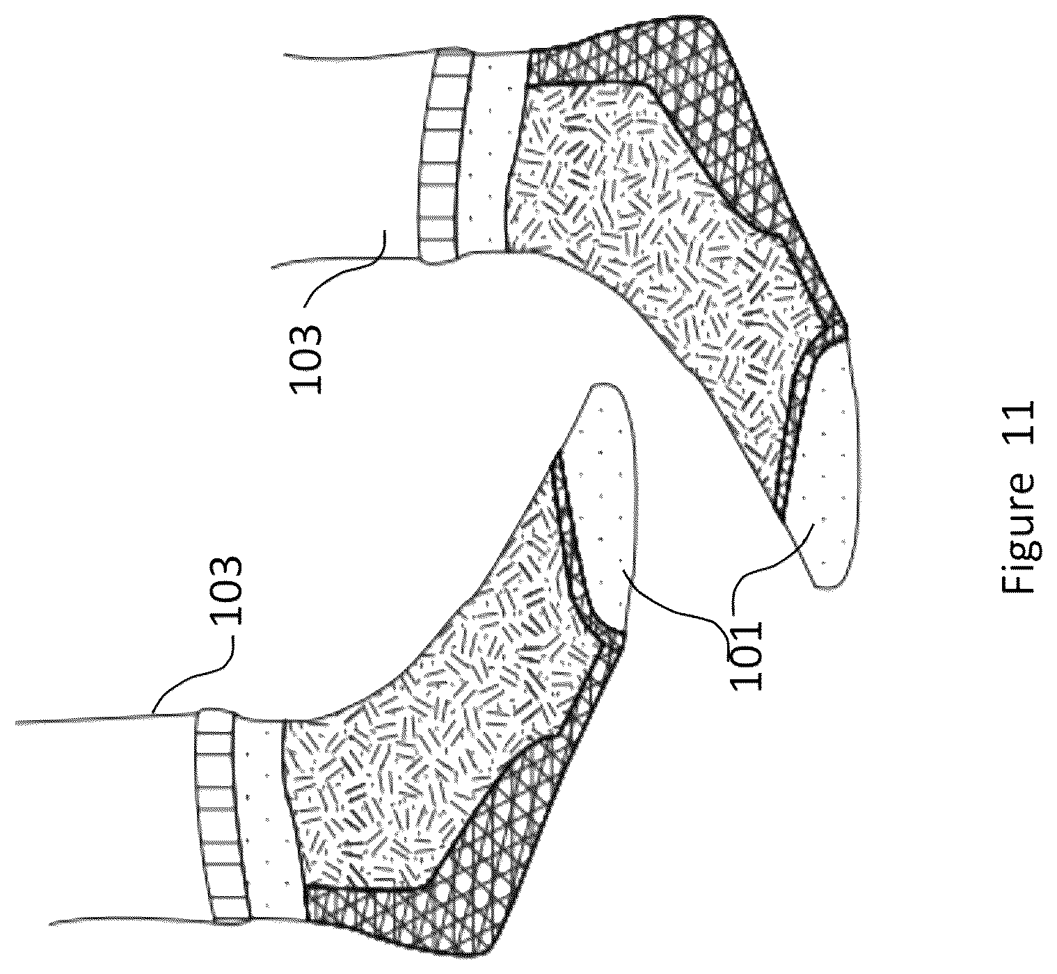 Patent US12102825 Figure 11 – Material and apparel that positively affect the health and wellbeing of a mammal