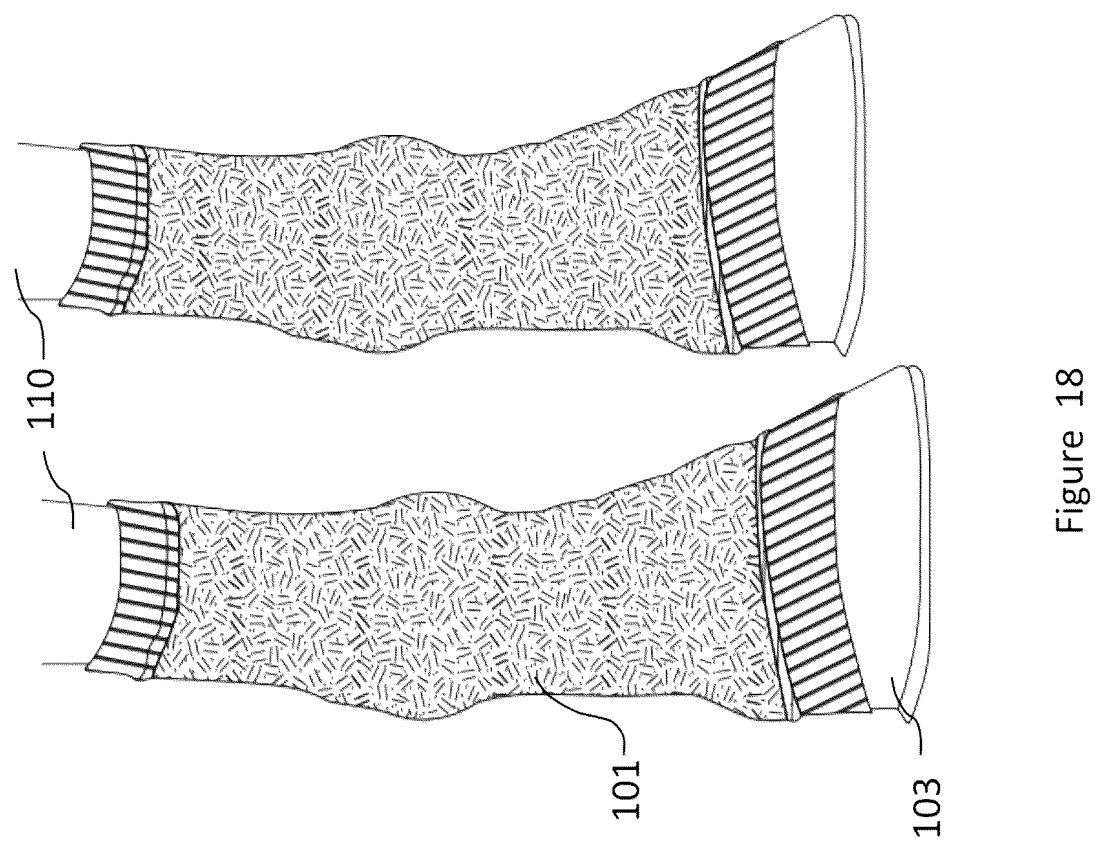 Patent US12102825 Figure 18 – Material and apparel that positively affect the health and wellbeing of a mammal