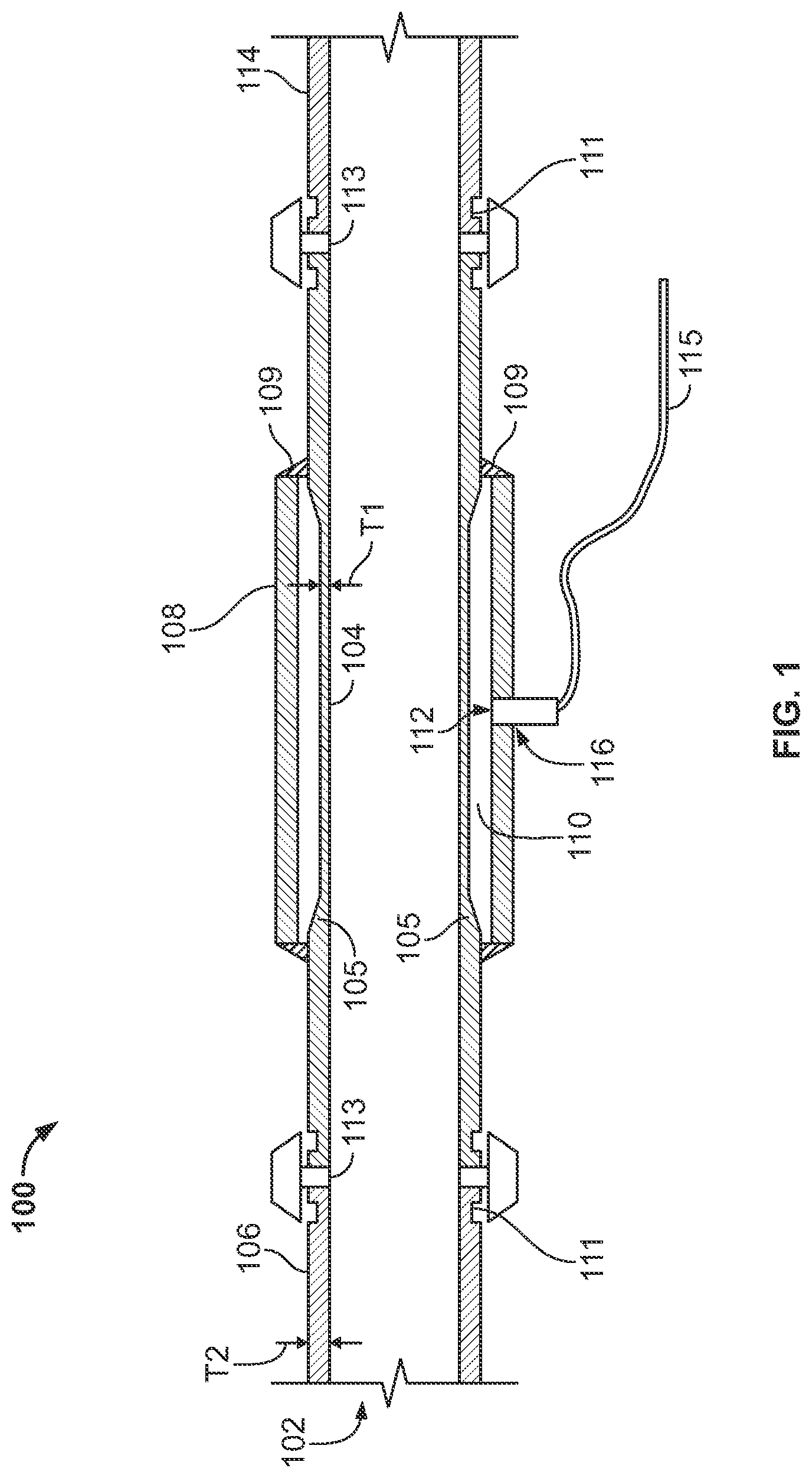 Patent US12102859 — Corrosion monitoring in a fluid distribution system — Figure 1