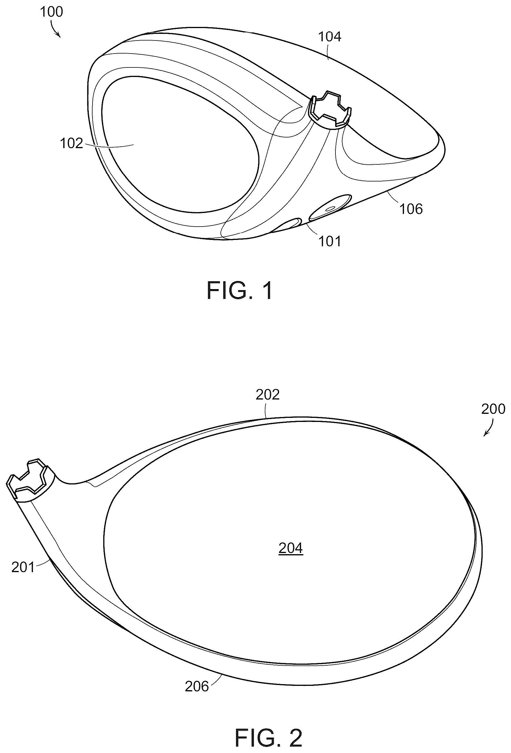 Patent US12102889 — Multi-material golf club head — Figure 1