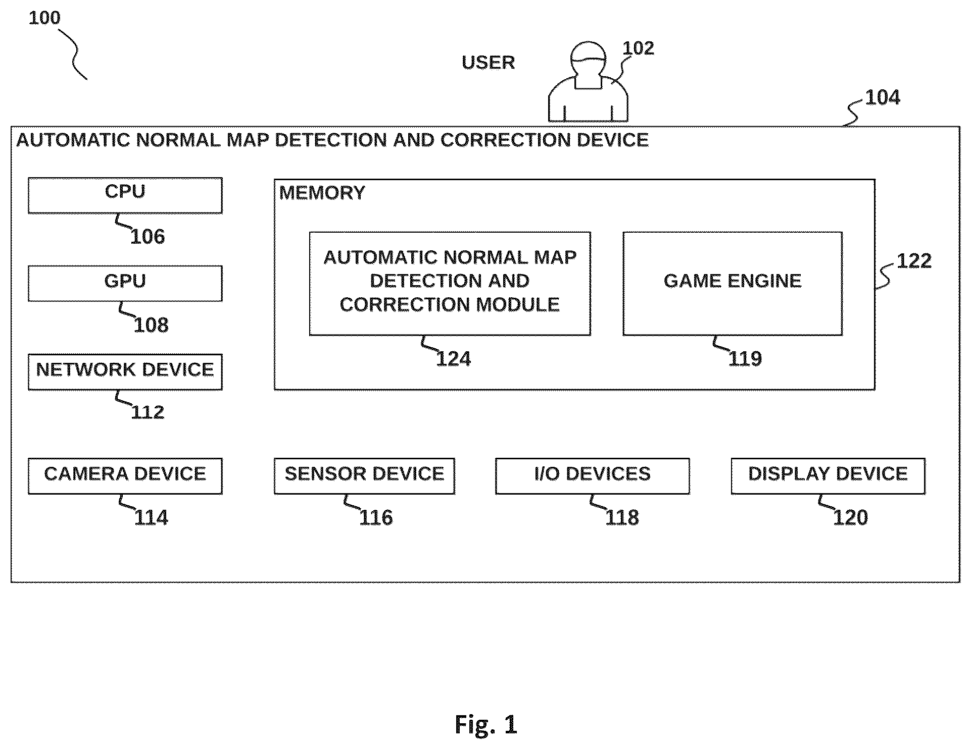 Patent US12102923 — Method and system for automatic normal map detection and correction — Figure 1