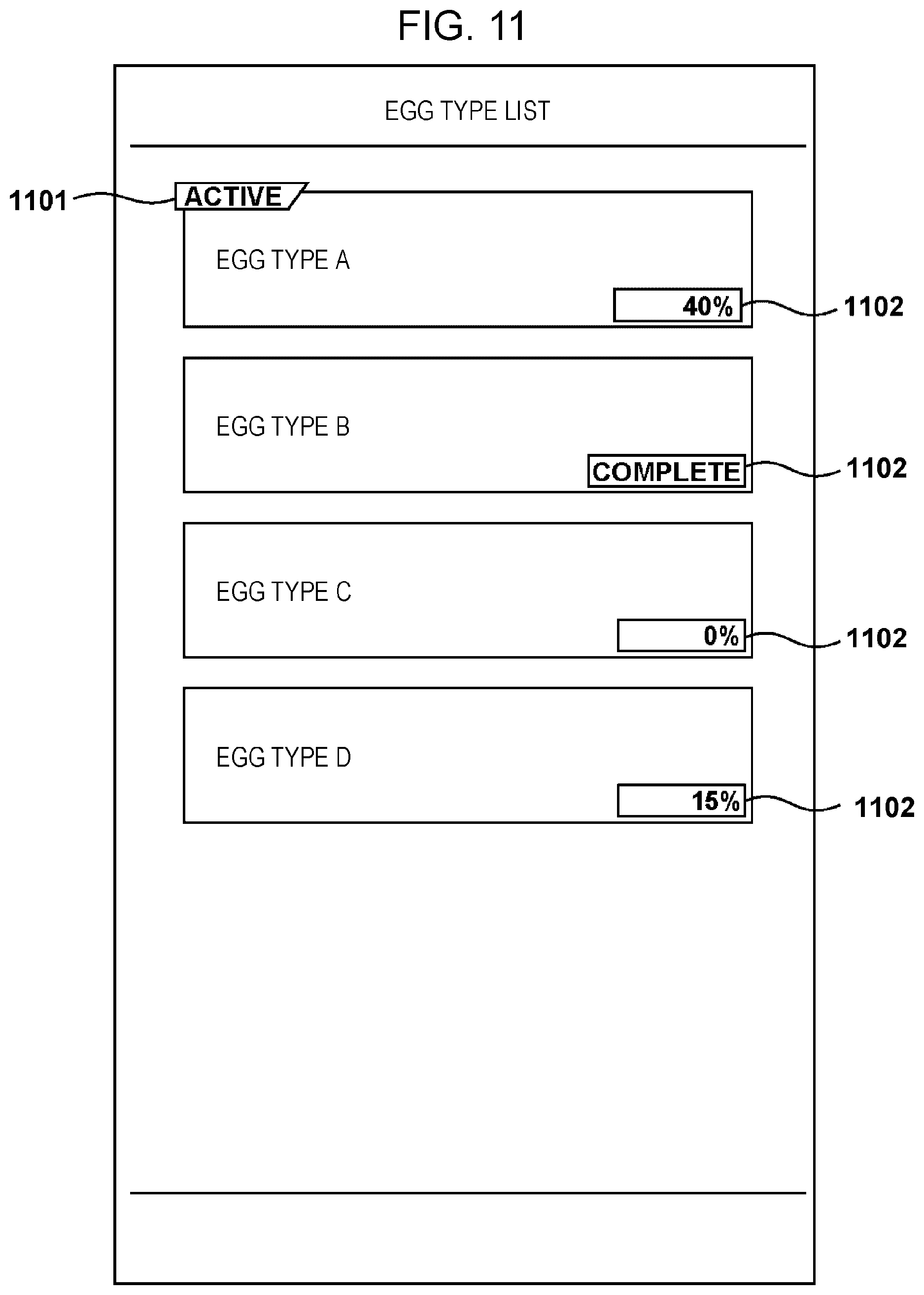 Patent US12102927 Figure 11 – Game system, information communication terminal, and program