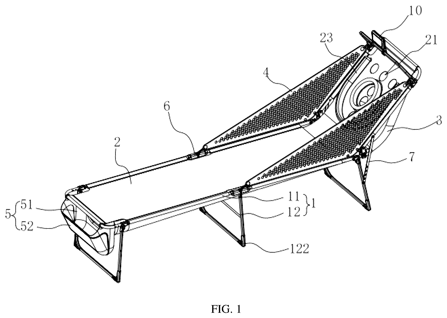 Patent US12102930 — Ball pitching device — Figure 1