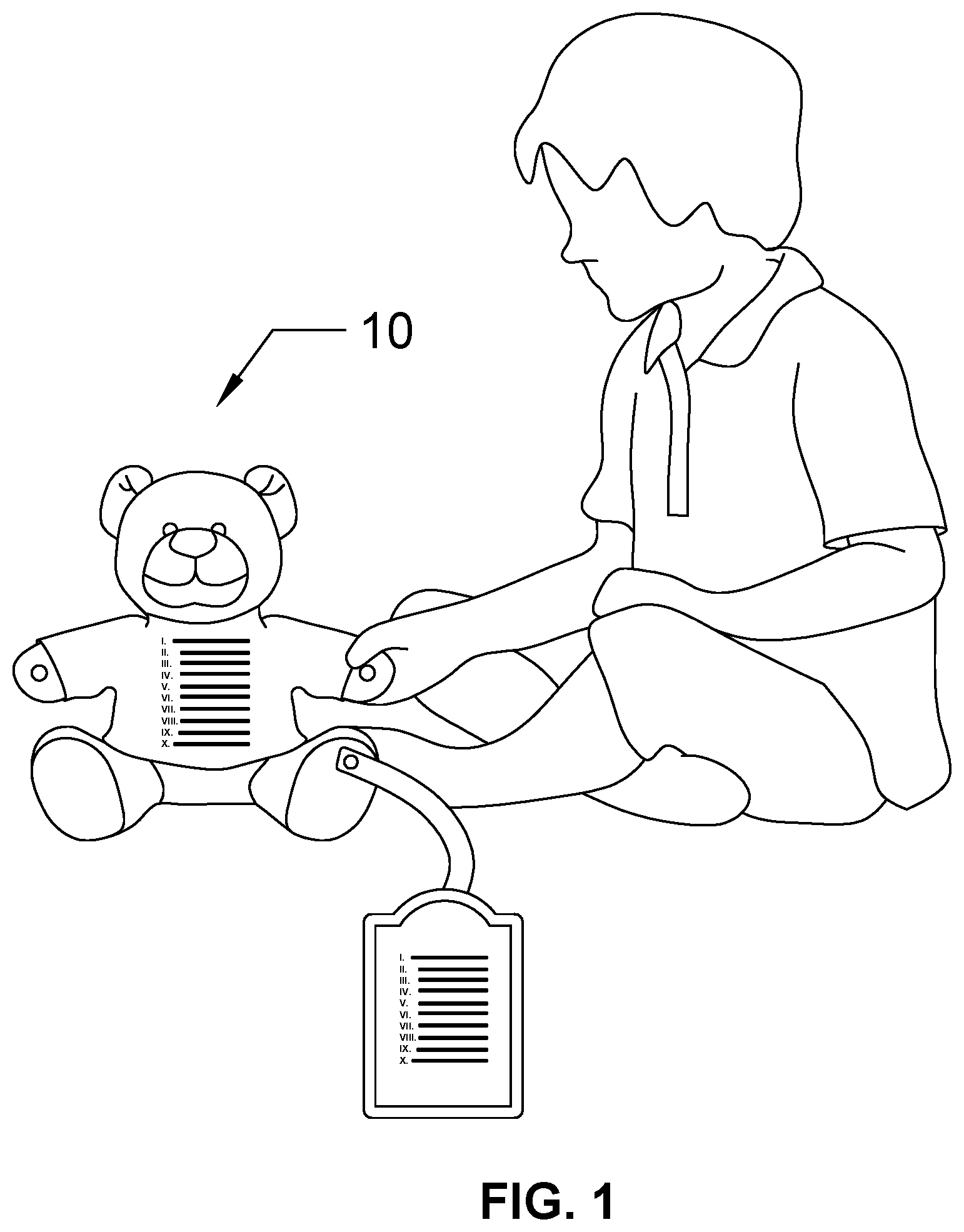 Patent US12102934 — Religious speaking teddy bear — Figure 1