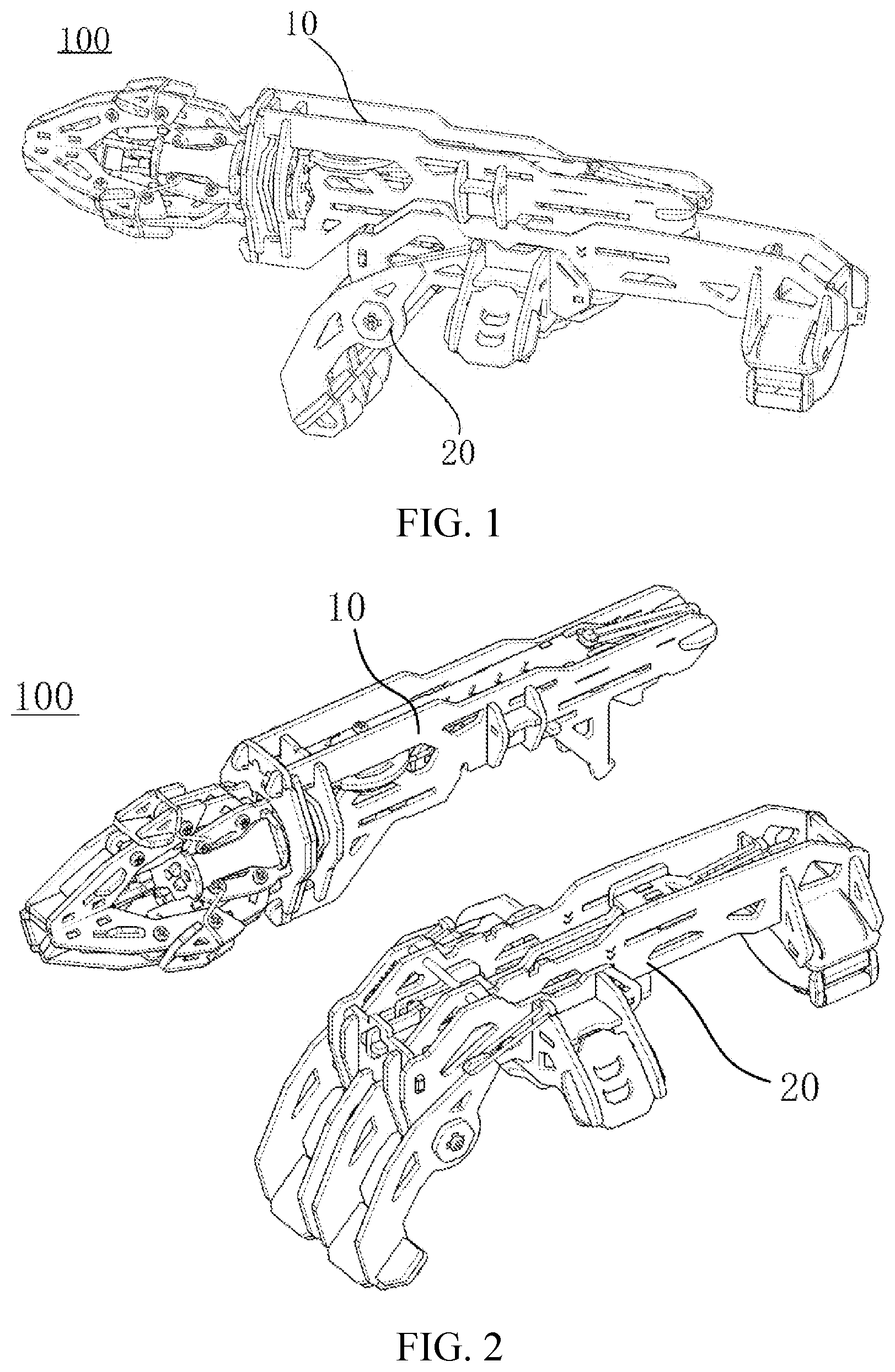 Patent US12102936 — Wearable toy robotic arm — Figure 1