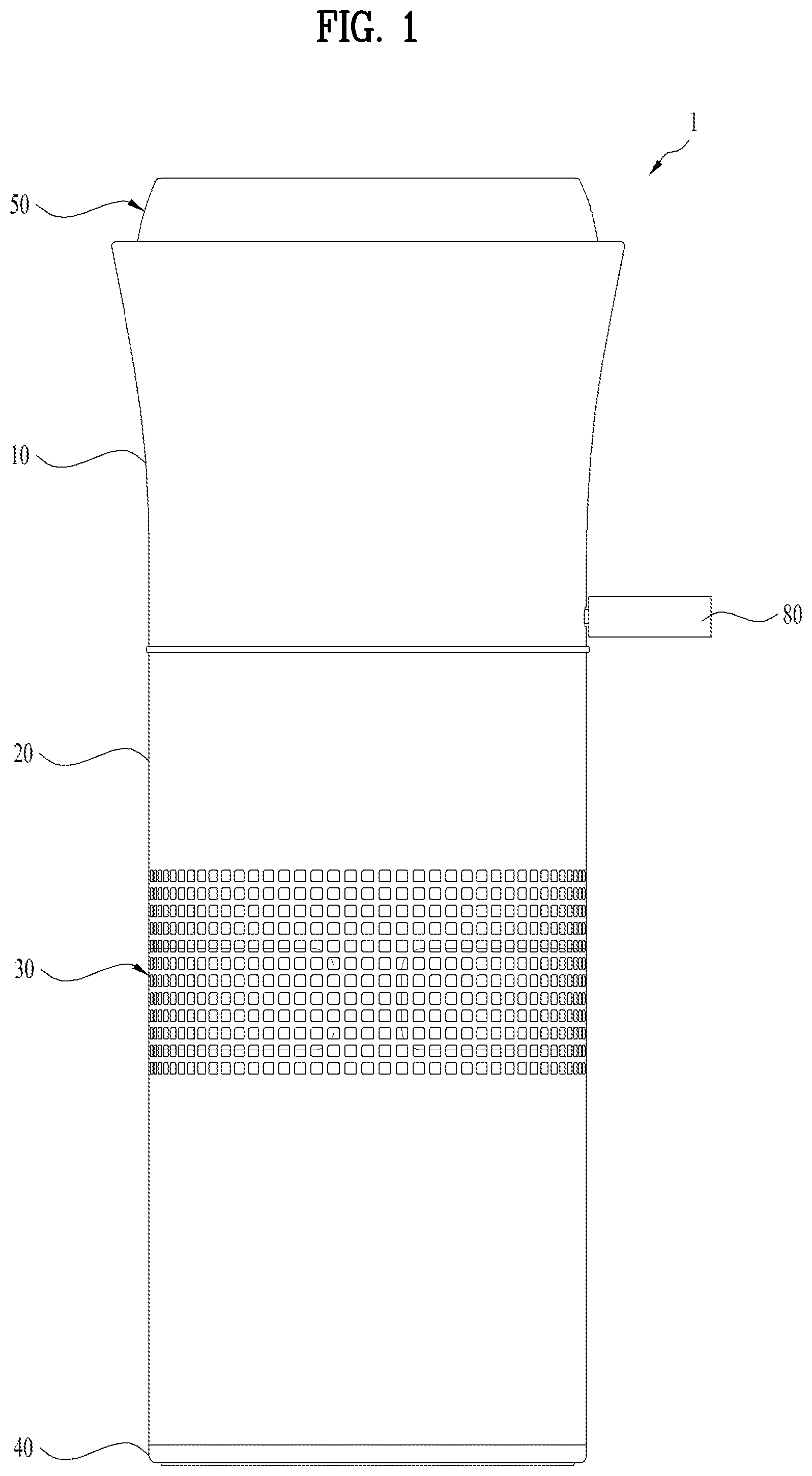 Patent US12102951 — Air cleaner — Figure 1