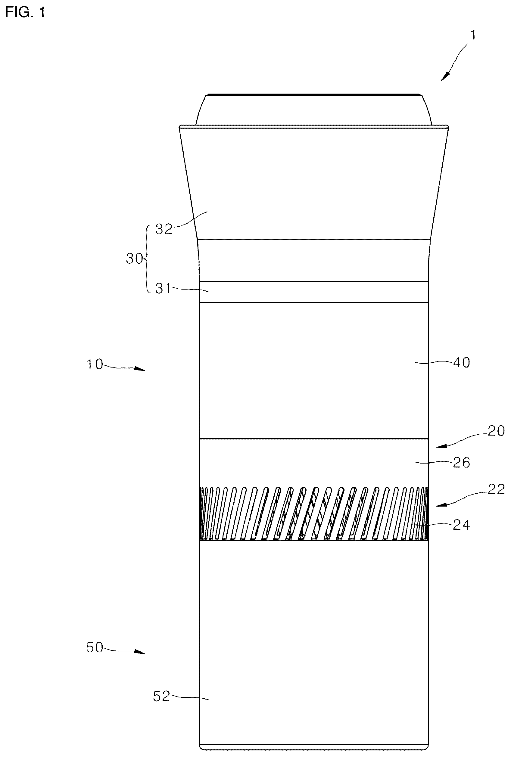 Patent US12102952 — Portable air purifier — Figure 1
