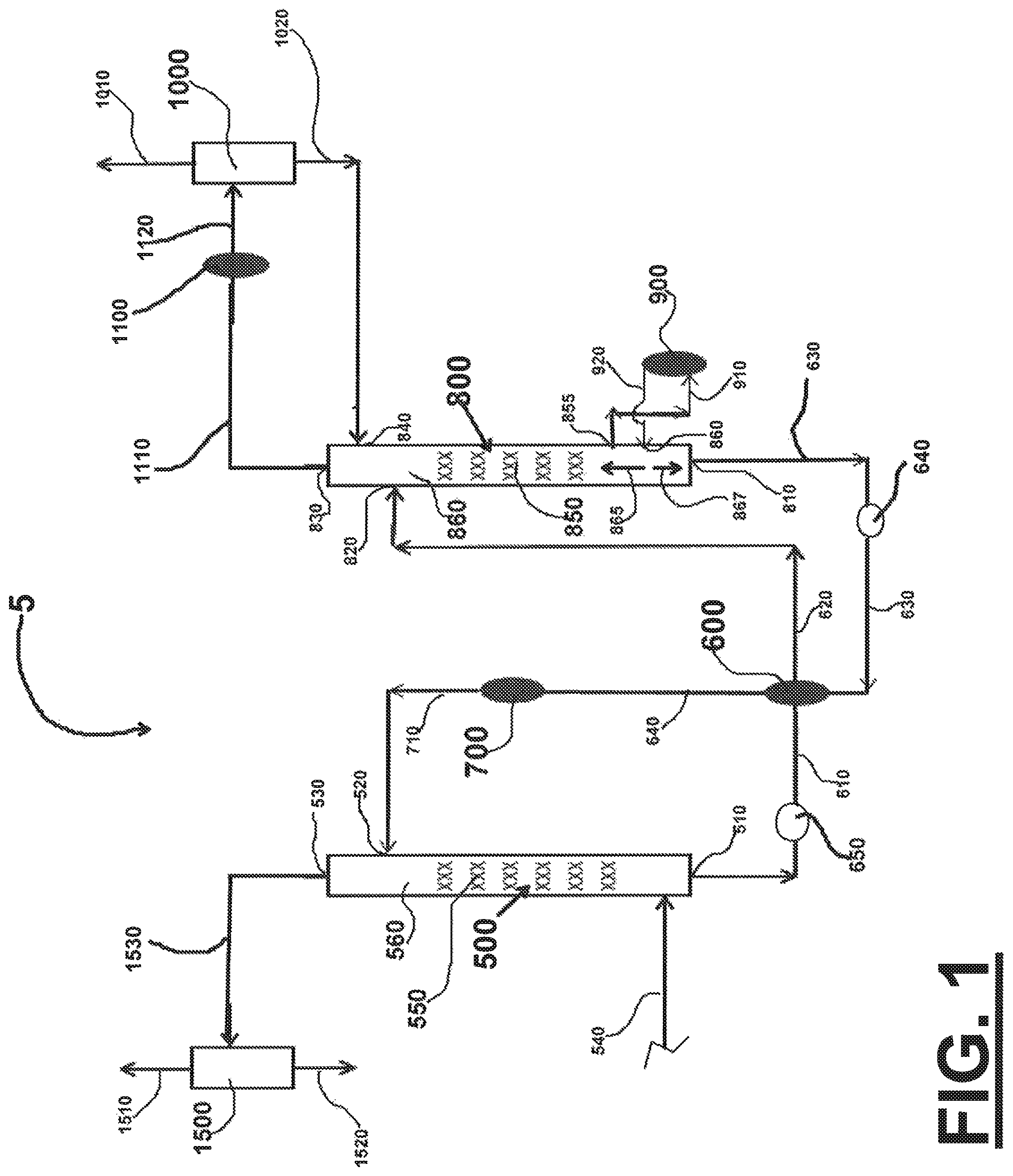 Patent US12102958 Figure 1 – Method and apparatus for recovering absorbing agents in acid gas treatment