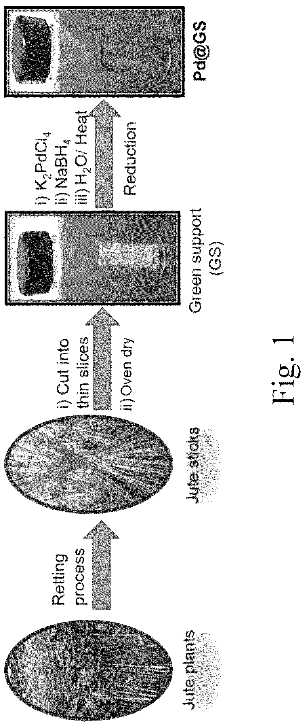Patent US12102982 — Method for making natural material-supported palladium catalyst — Figure 1