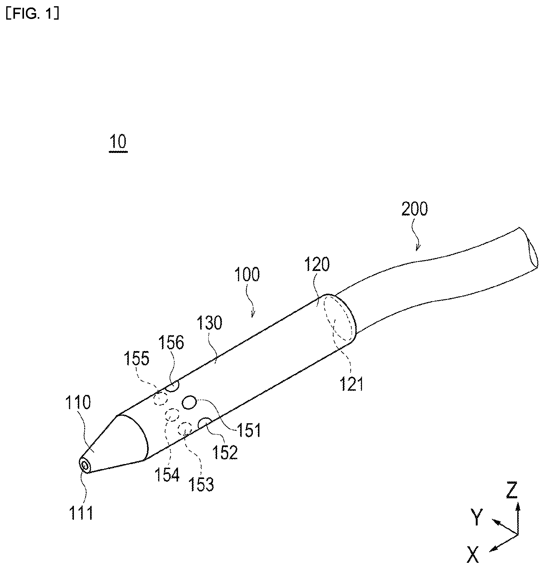 Patent US12102995 — Nozzle, solid matter unloading device, solid matter unloading system, and solid matter unloading method — Figure 1