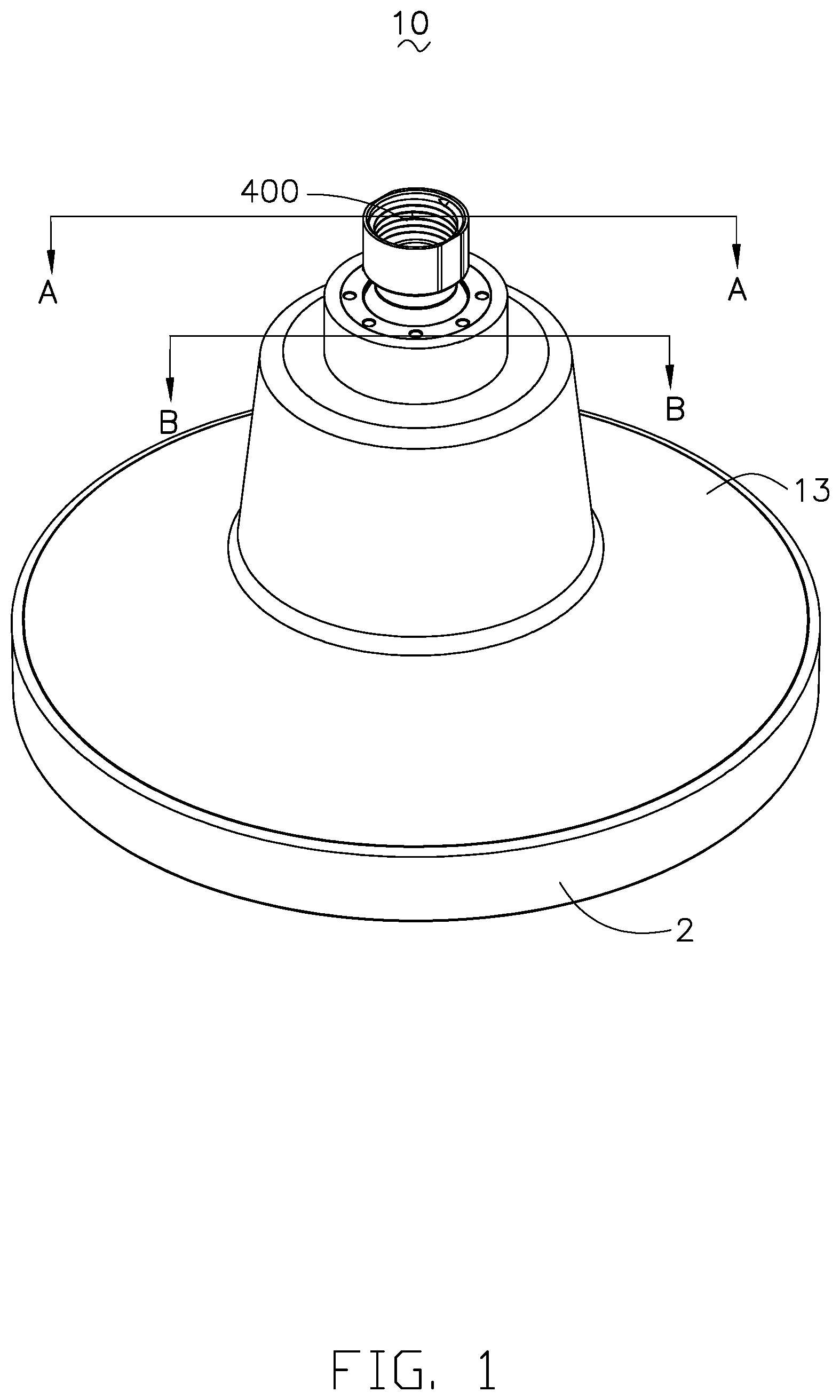 Patent US12103019 — Water filter device and spray head having the same — Figure 1