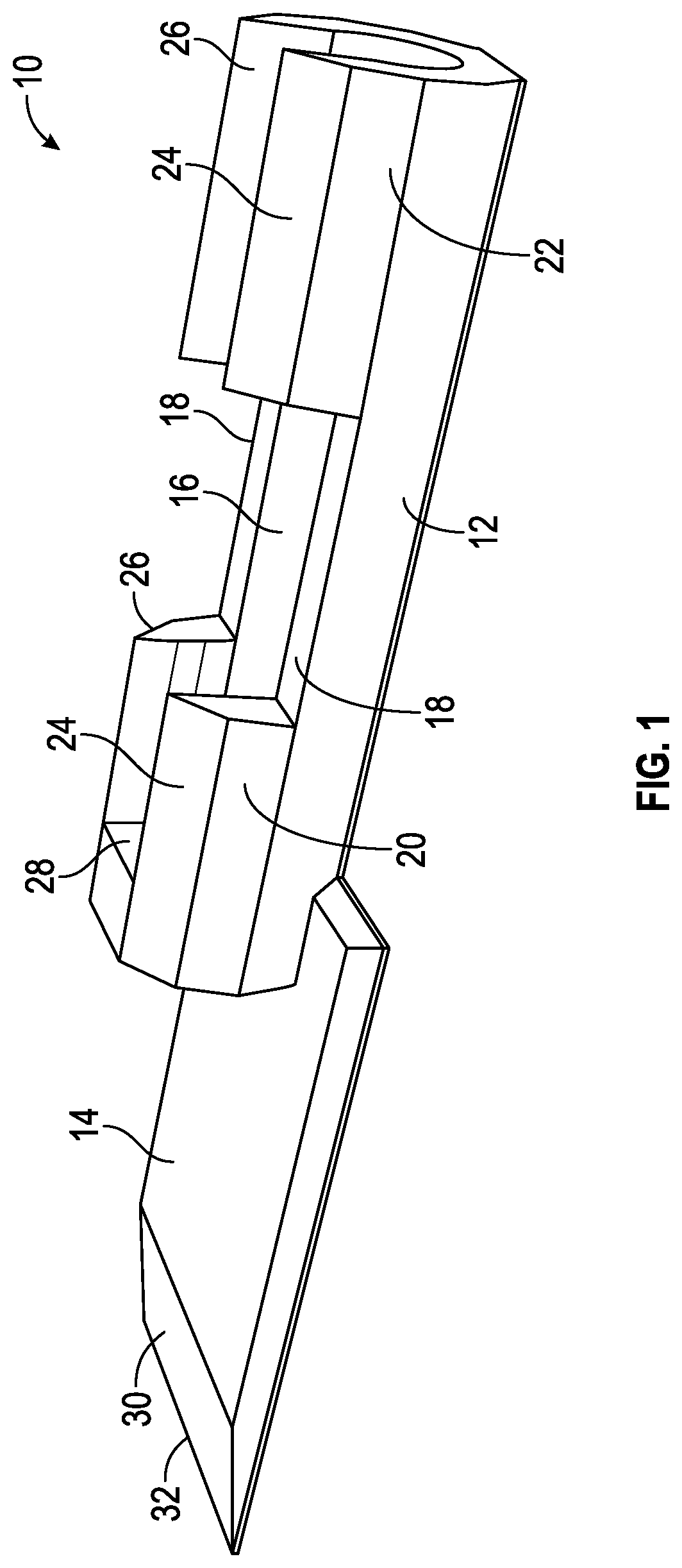 Patent US12103034 — Paint scraper — Figure 1