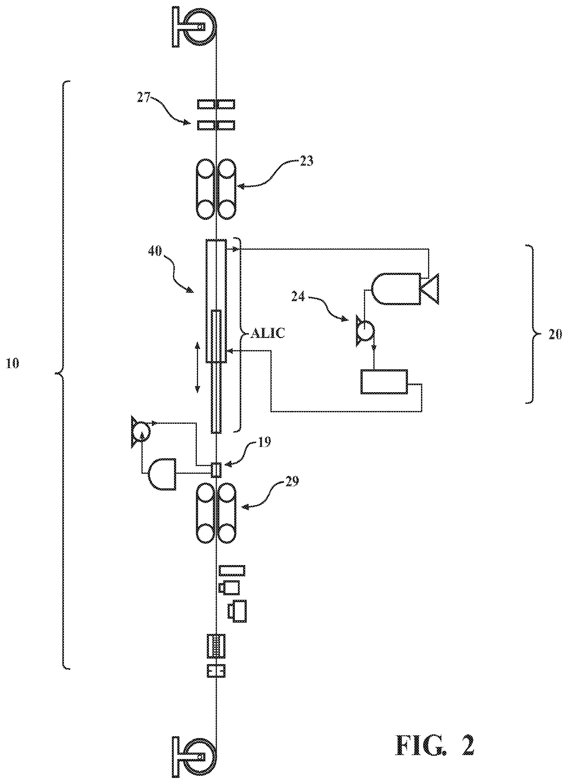 Patent US12103035 Figure 2 – Device for modifying a linear substrate