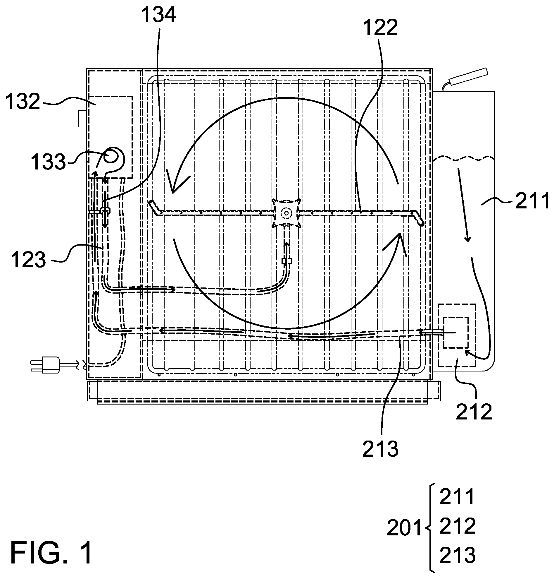 Patent US12103053 Figure 1 – Portable grill grate washing machine