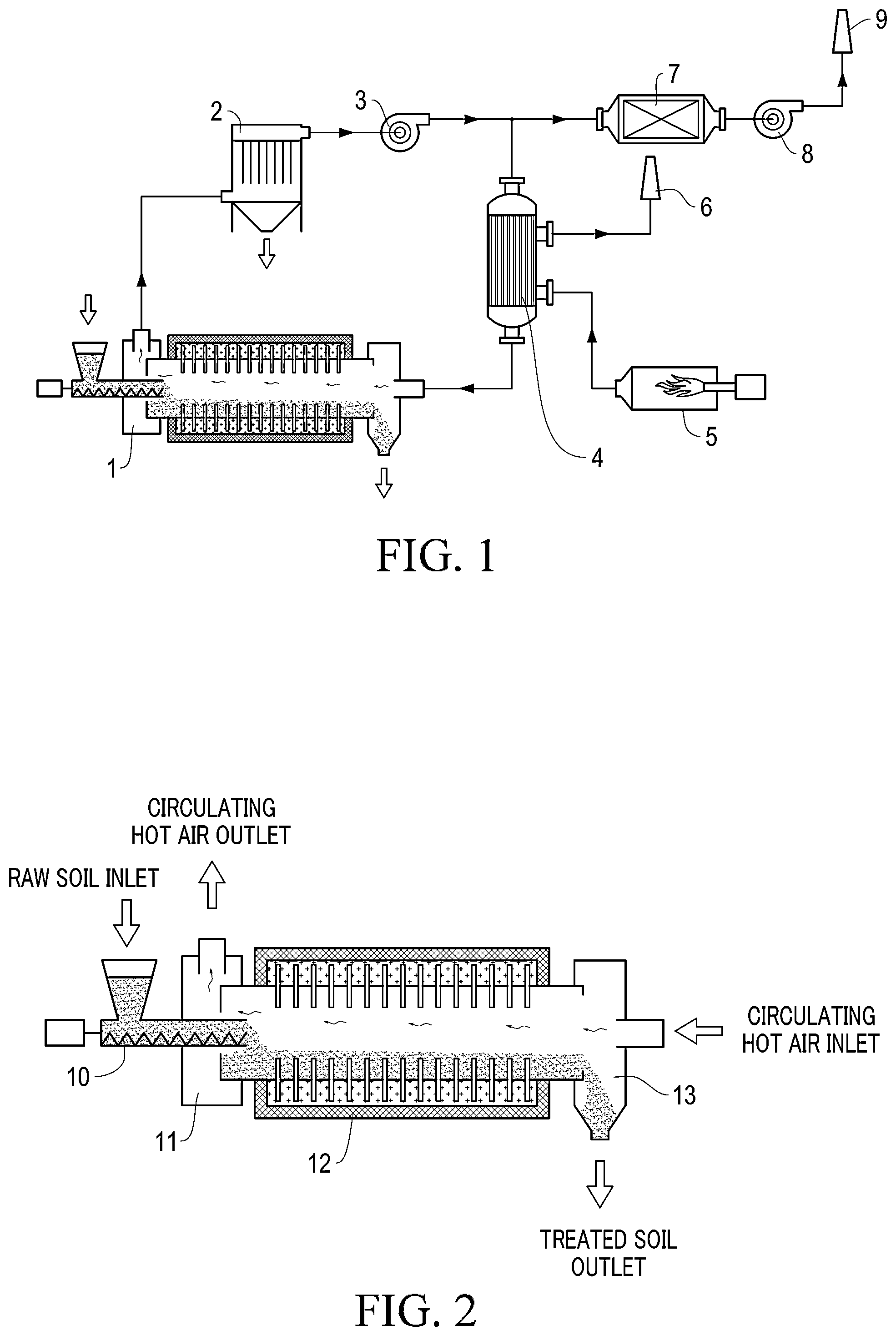 Patent US12103058 — Heat pipe-enhanced heat accumulation type indirect thermal desorption-based soil remediation device and method — Figure 1