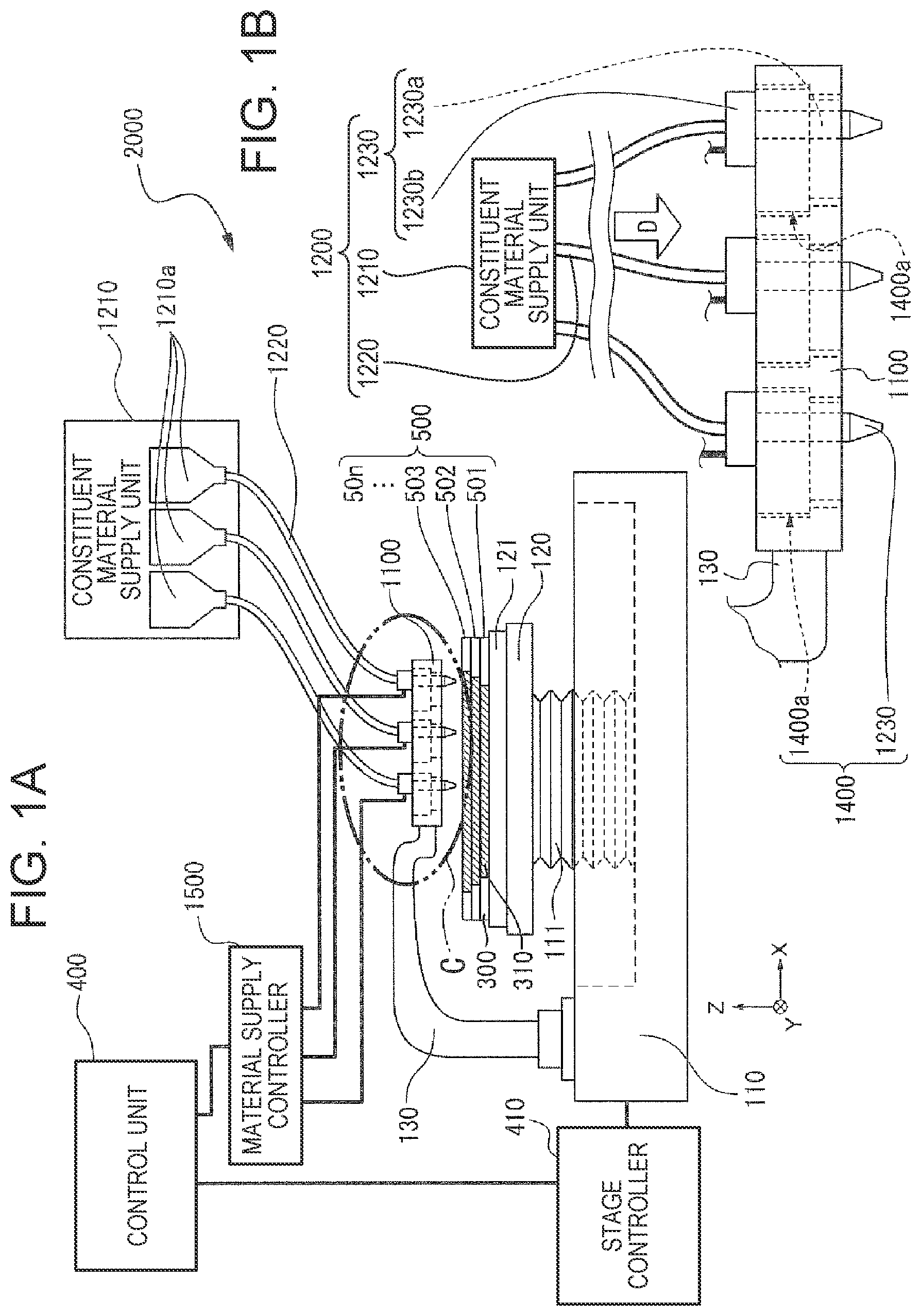 Patent US12103083 — Three-dimensional shaped article production method — Figure 1