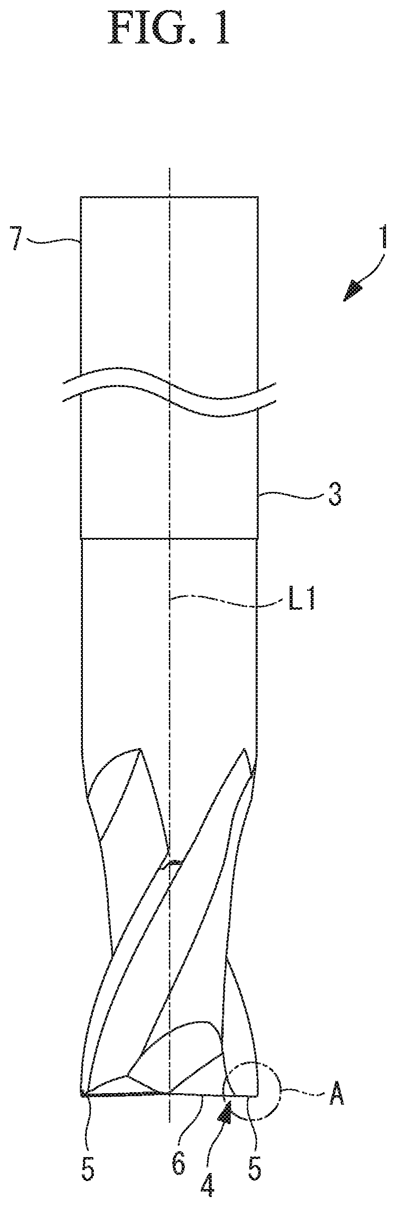 Patent US12103093 Figure 1 – Radius endmill and machine tool using the same, and designing method and machining method of radius endmill