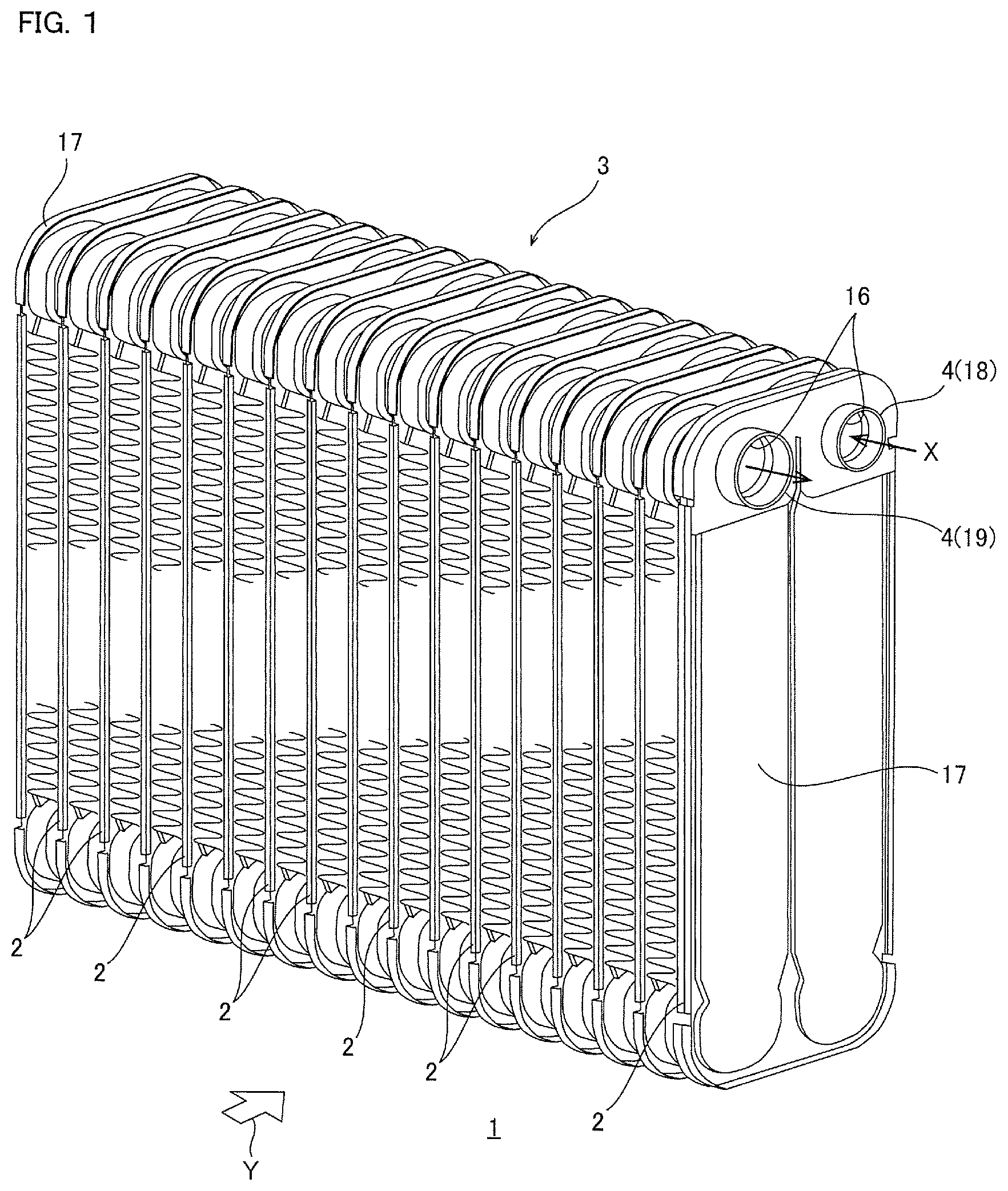 Patent US12103115 — Brazing material, brazing member, heat exchanger, and producing method of brazing member — Figure 1