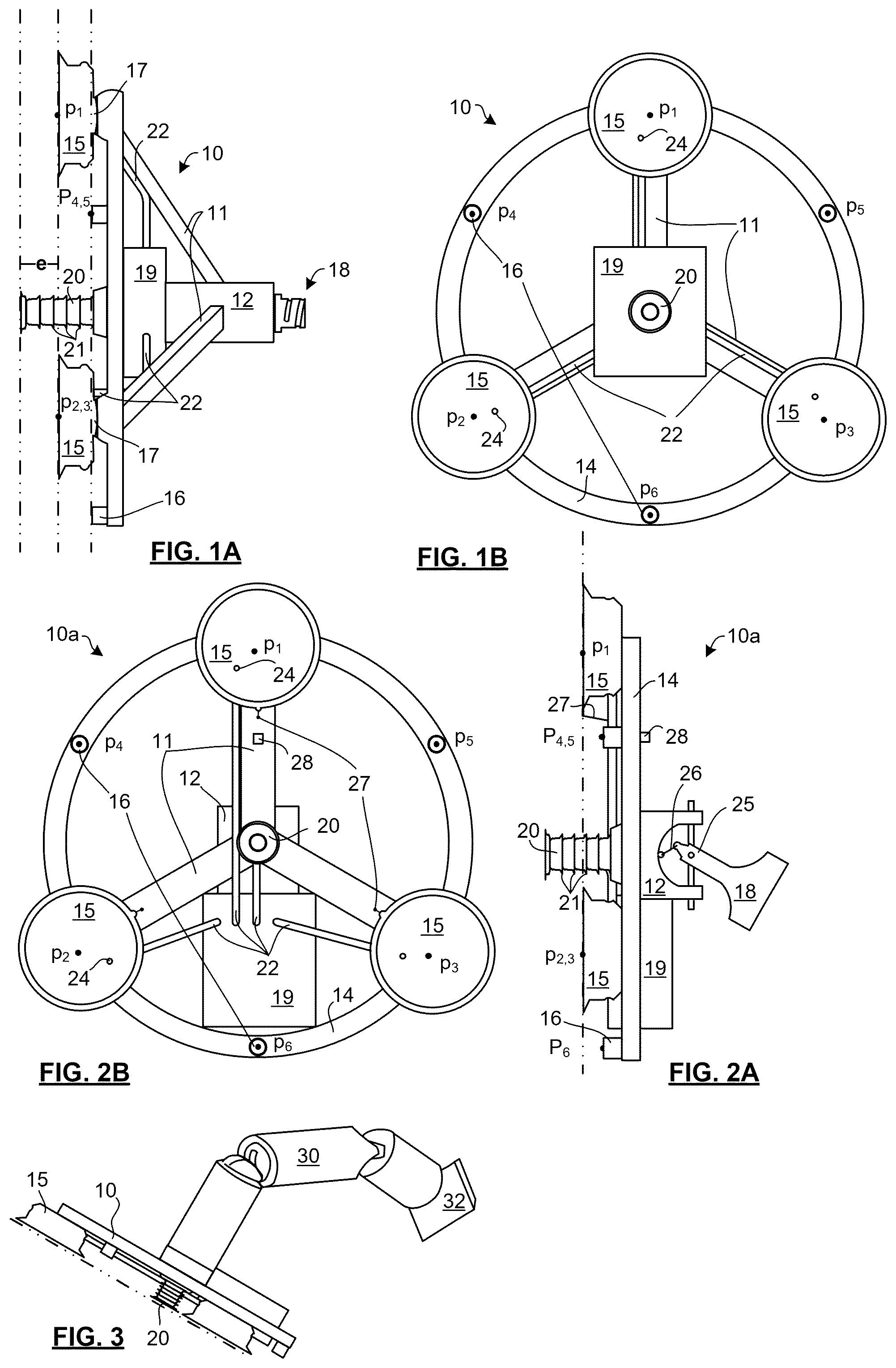 Patent US12103130 — Base attachment module for small aerial vehicles — Figure 1