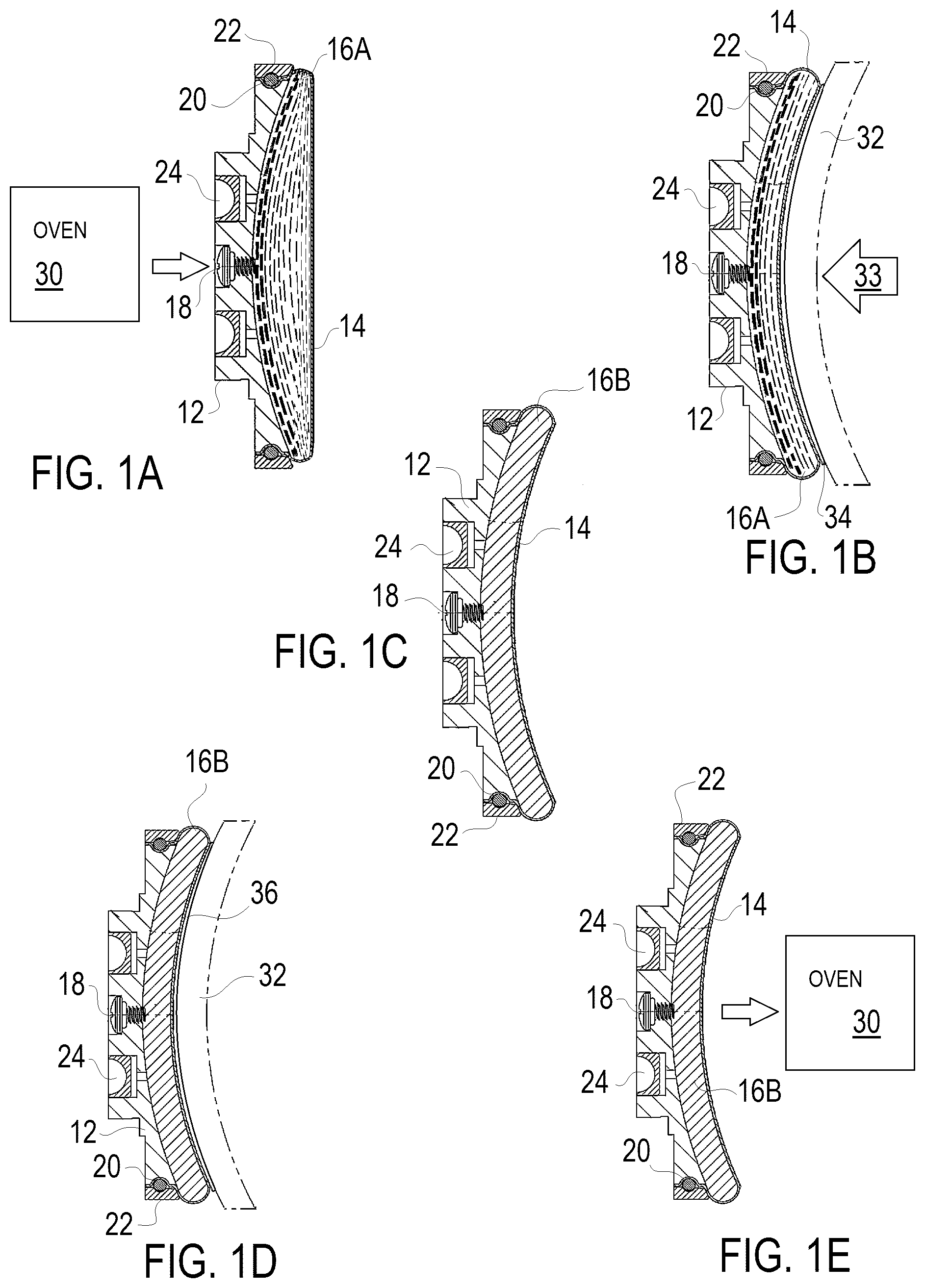 Patent US12103131 — Method of minimal stress inducing ophthalmic lens blocking — Figure 1