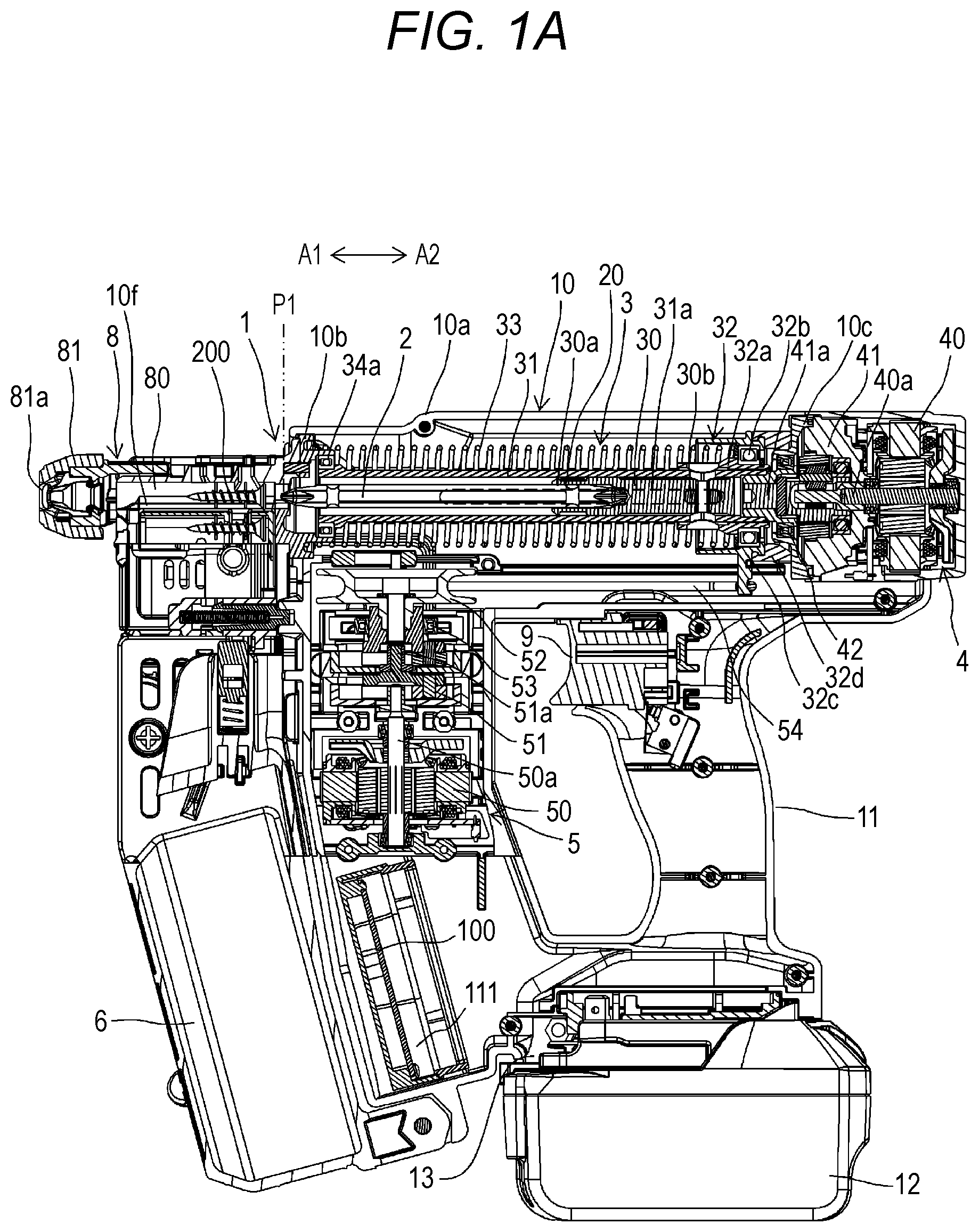 Patent US12103144 — Fastening tool — Figure 1
