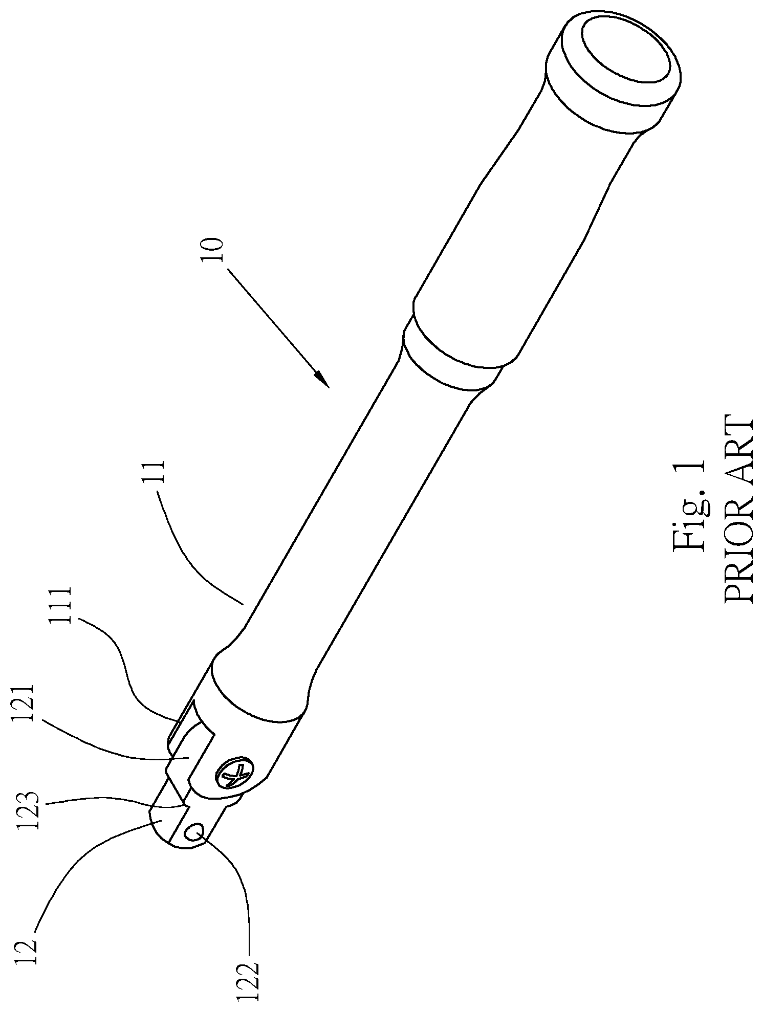Patent US12103145 Figure 1 – Hand tool for enhancing strength of working head