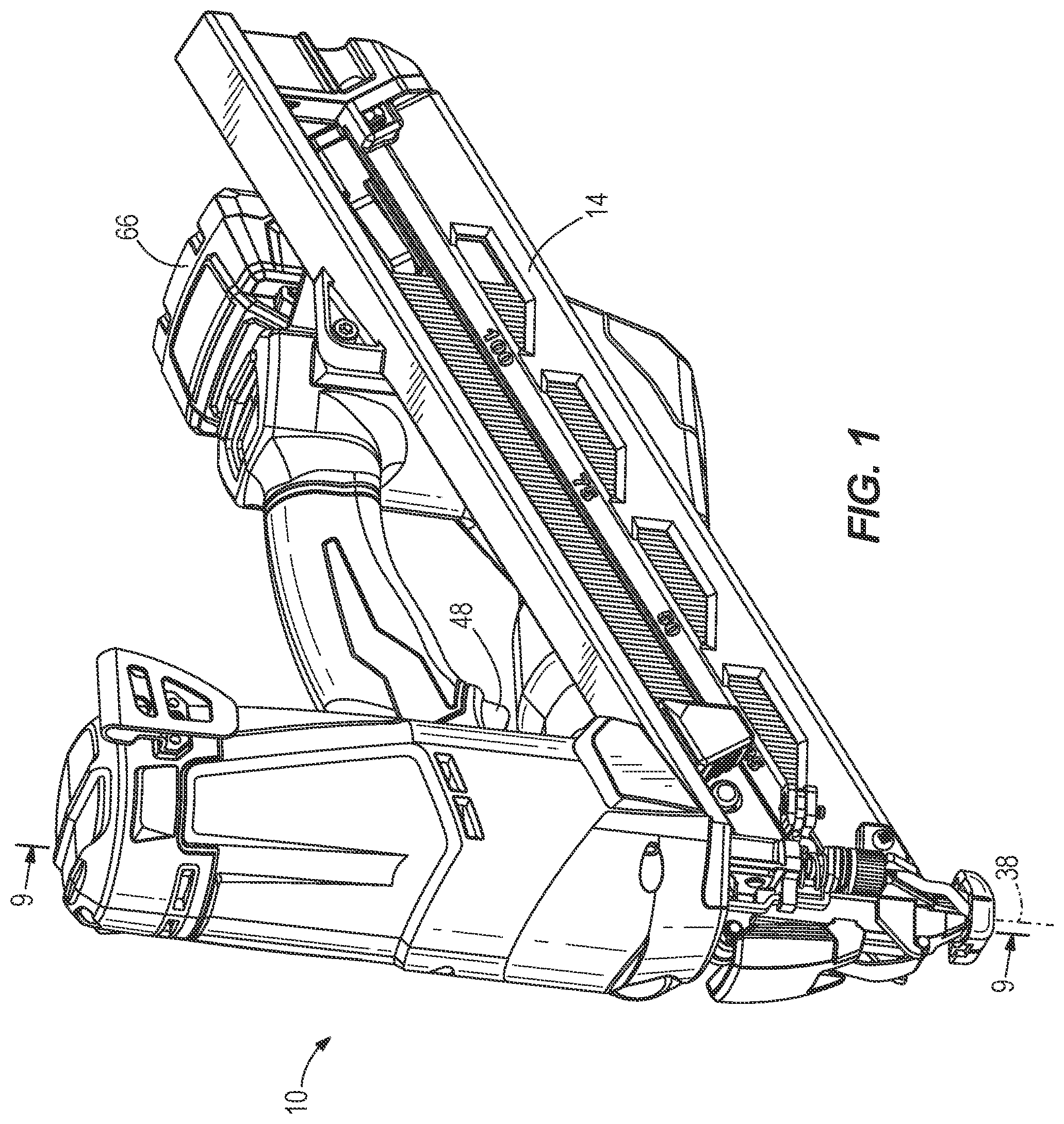 Patent US12103152 — Gas spring-powered fastener driver — Figure 1
