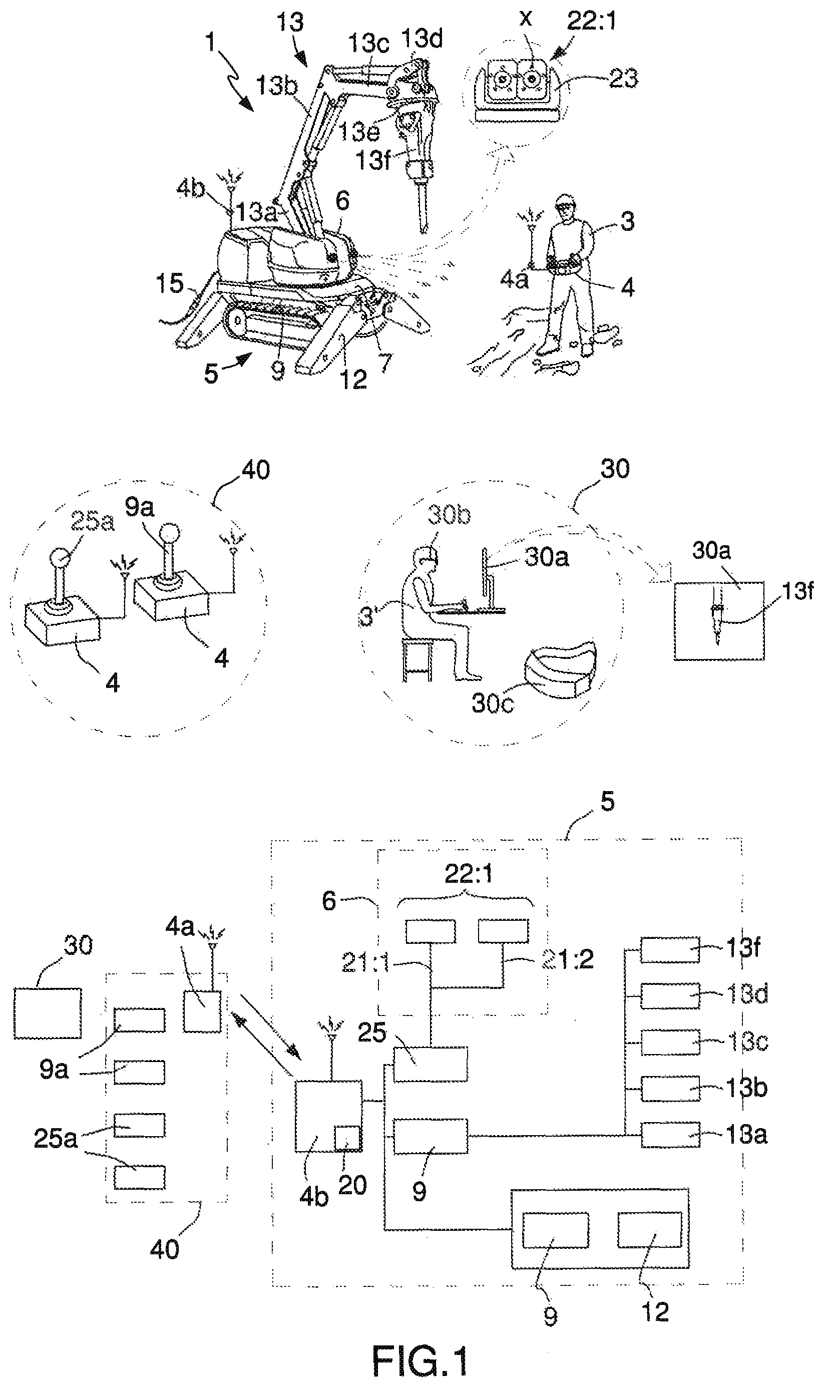 Patent US12103161 — Remote-controlled demolition robot with improved field of application and a method to achieve such a demolition robot — Figure 1