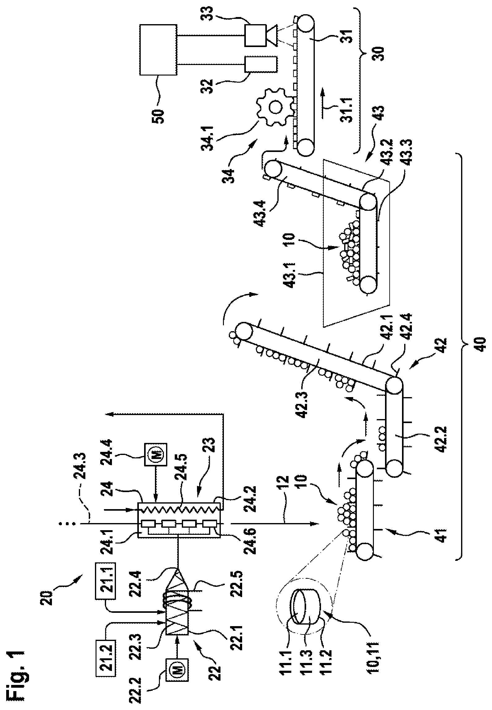 Patent US12103213 — Method and device for detecting a geometric feature of molded parts — Figure 1
