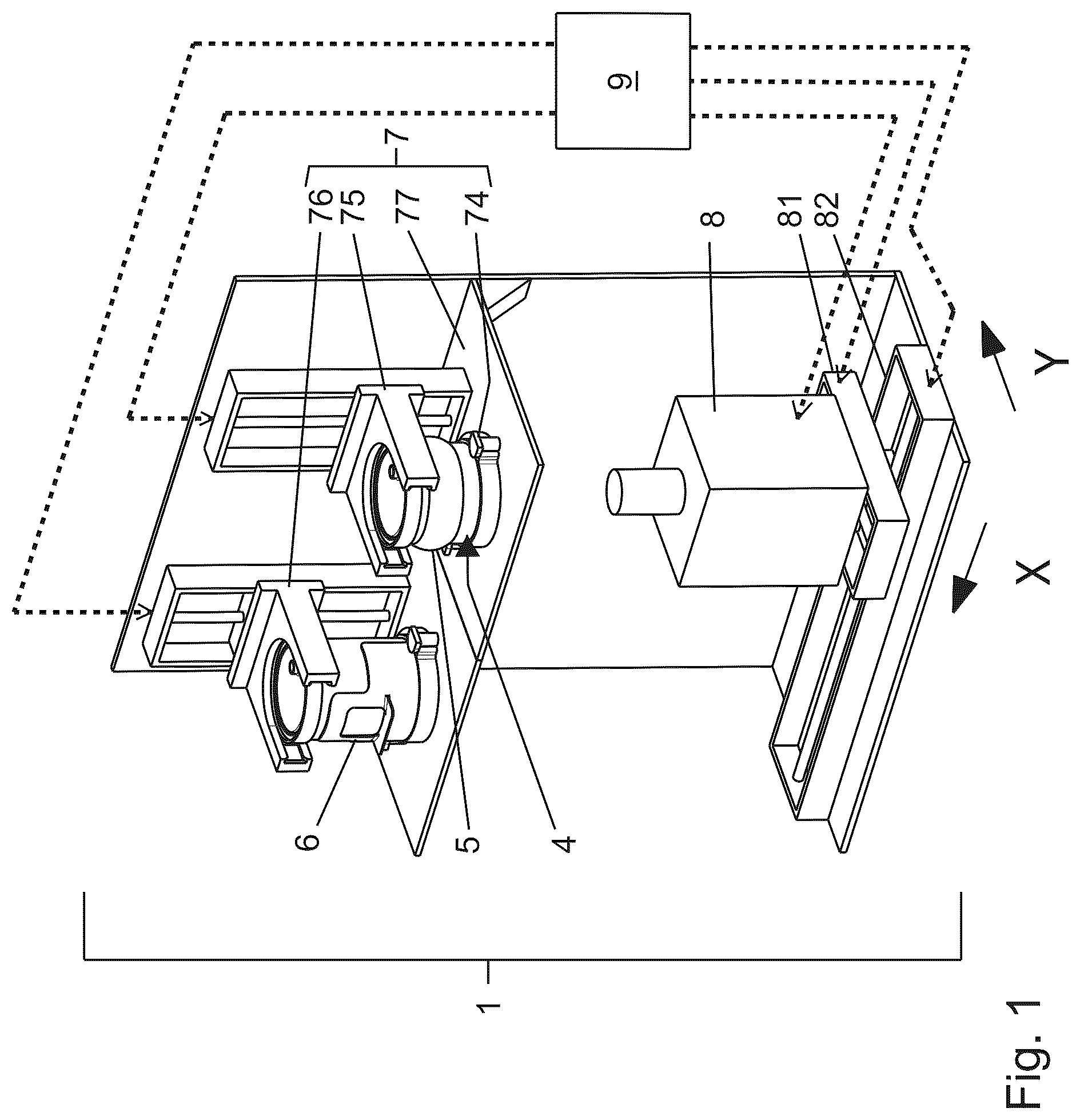 Patent US12103225 — Stereolithography device comprising cartridge device — Figure 1
