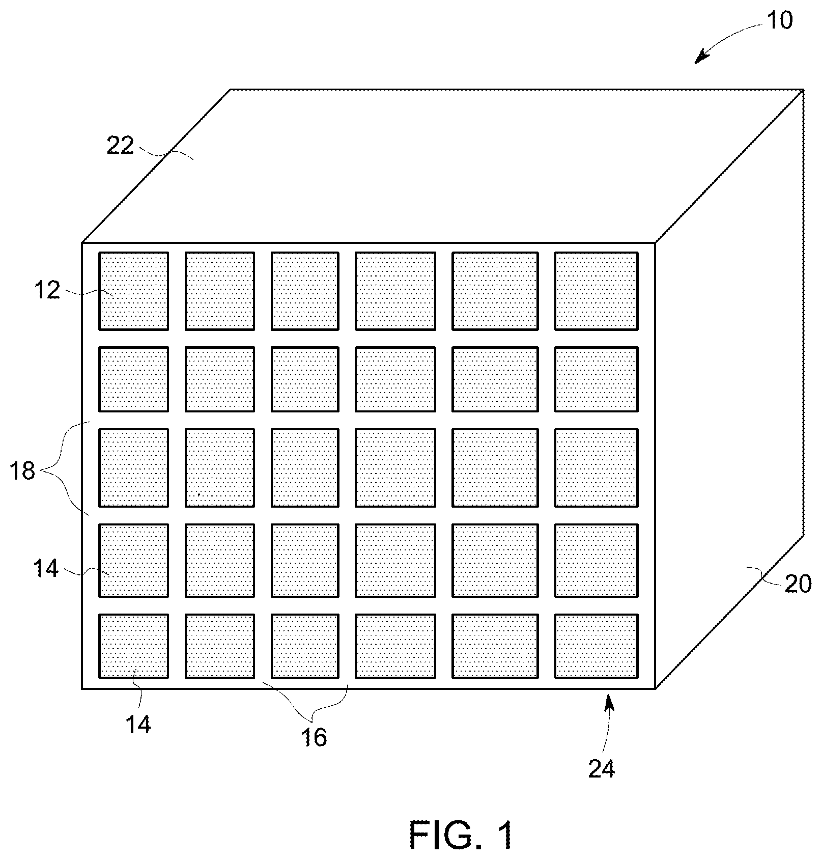 Patent US12103227 — Powder removal floating structures — Figure 1
