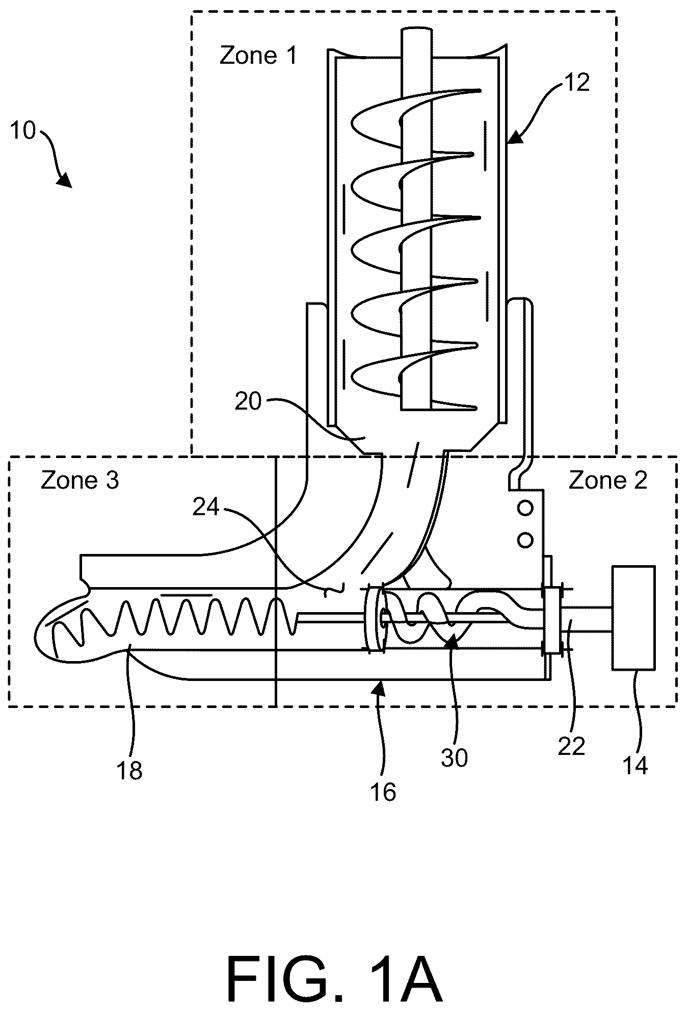 Patent US12103232 Figure 1 – Three-dimensional printing of reinforced concrete and nozzle therefor