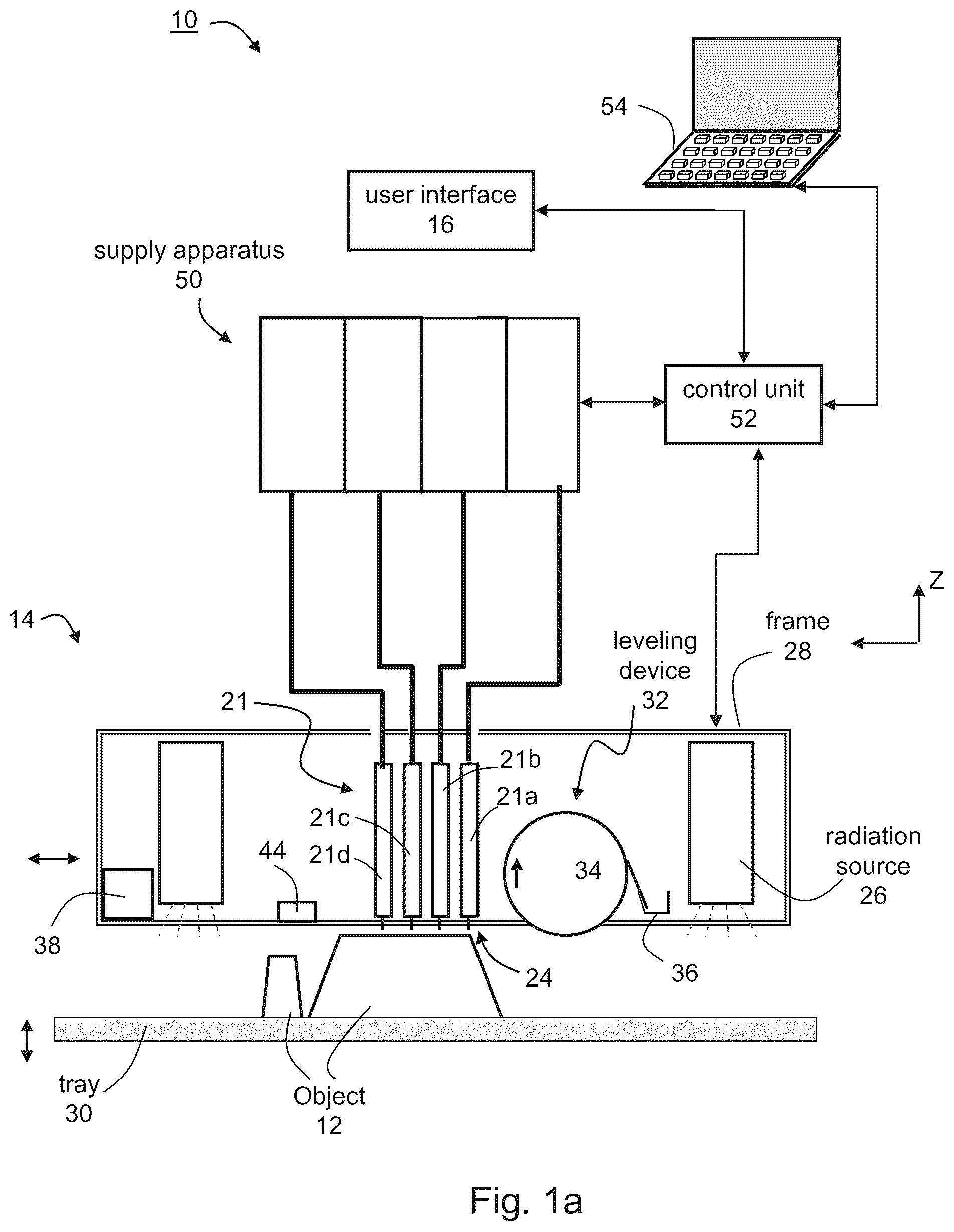 Patent US12103236 Figure 1 – Solid freeform fabrication using a plurality of modeling materials