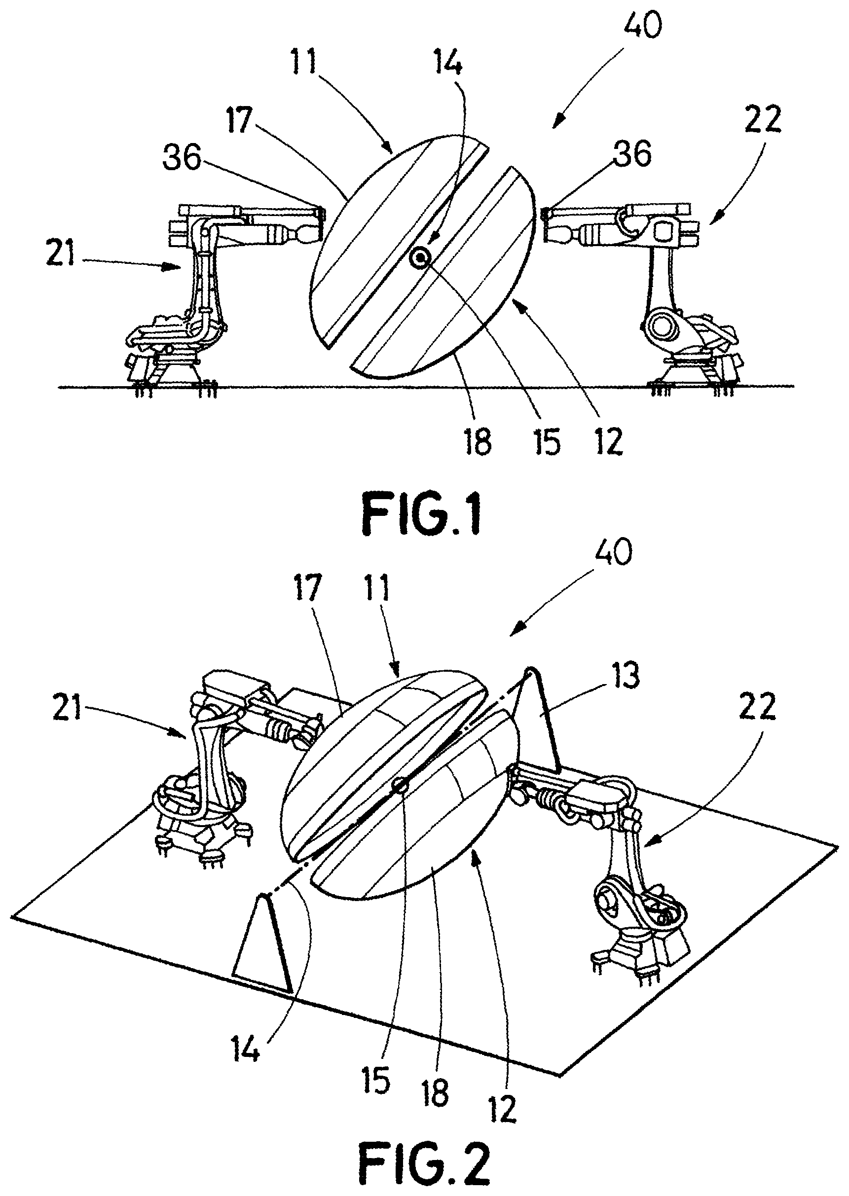 Patent US12103252 — Device and method for manufacturing composite parts for an aircraft bulkhead — Figure 1