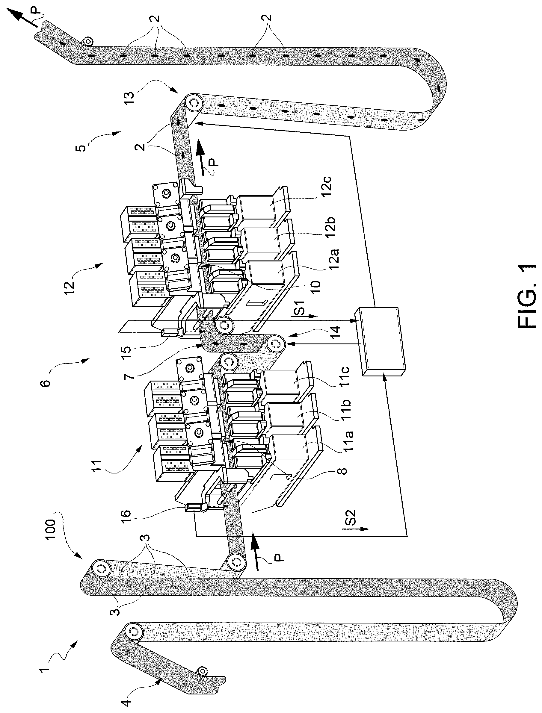 Patent US12103262 — Unit and method for applying opening devices to a web of packaging material — Figure 1