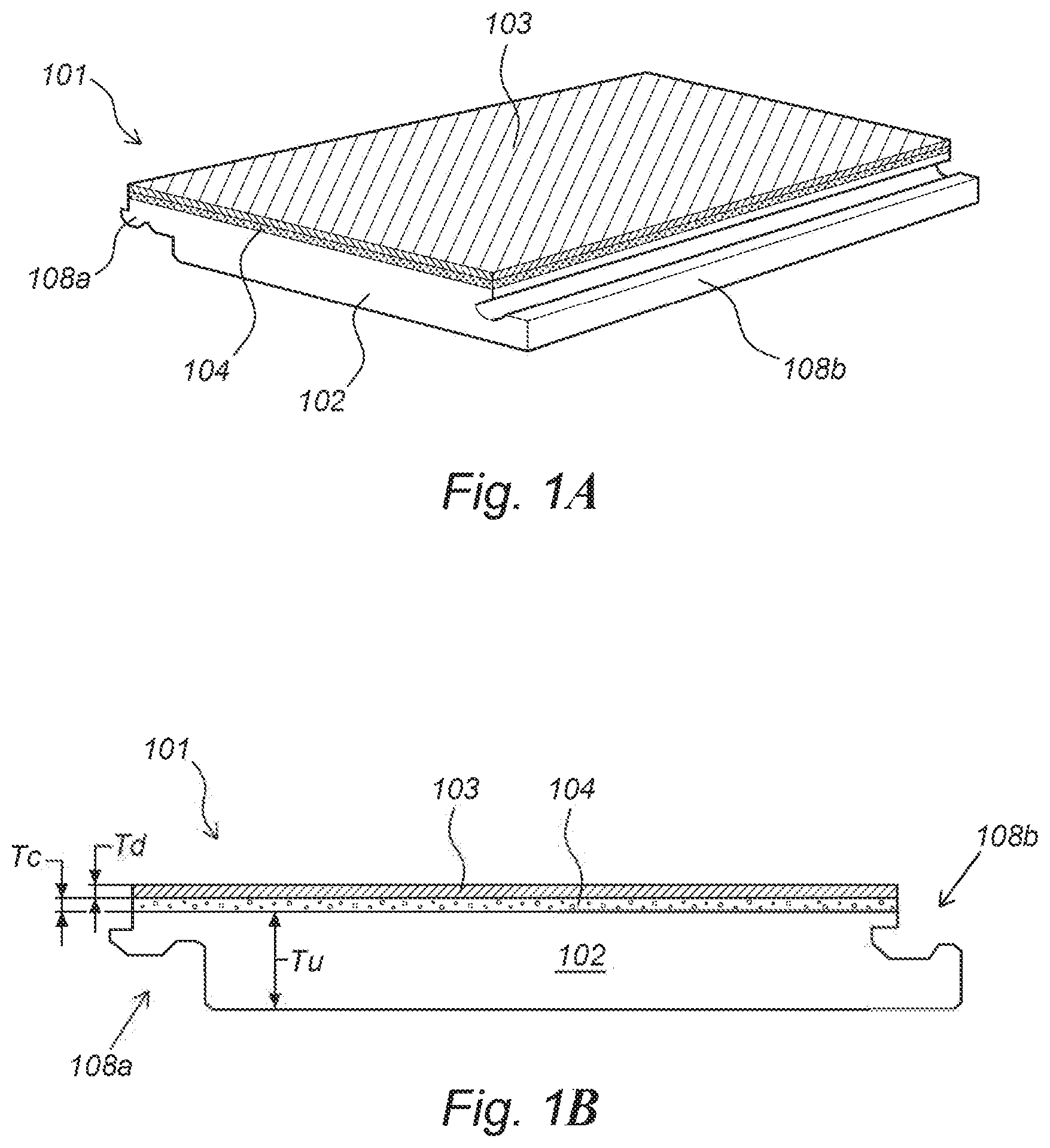 Patent US12103275 — Flooring panel — Figure 1