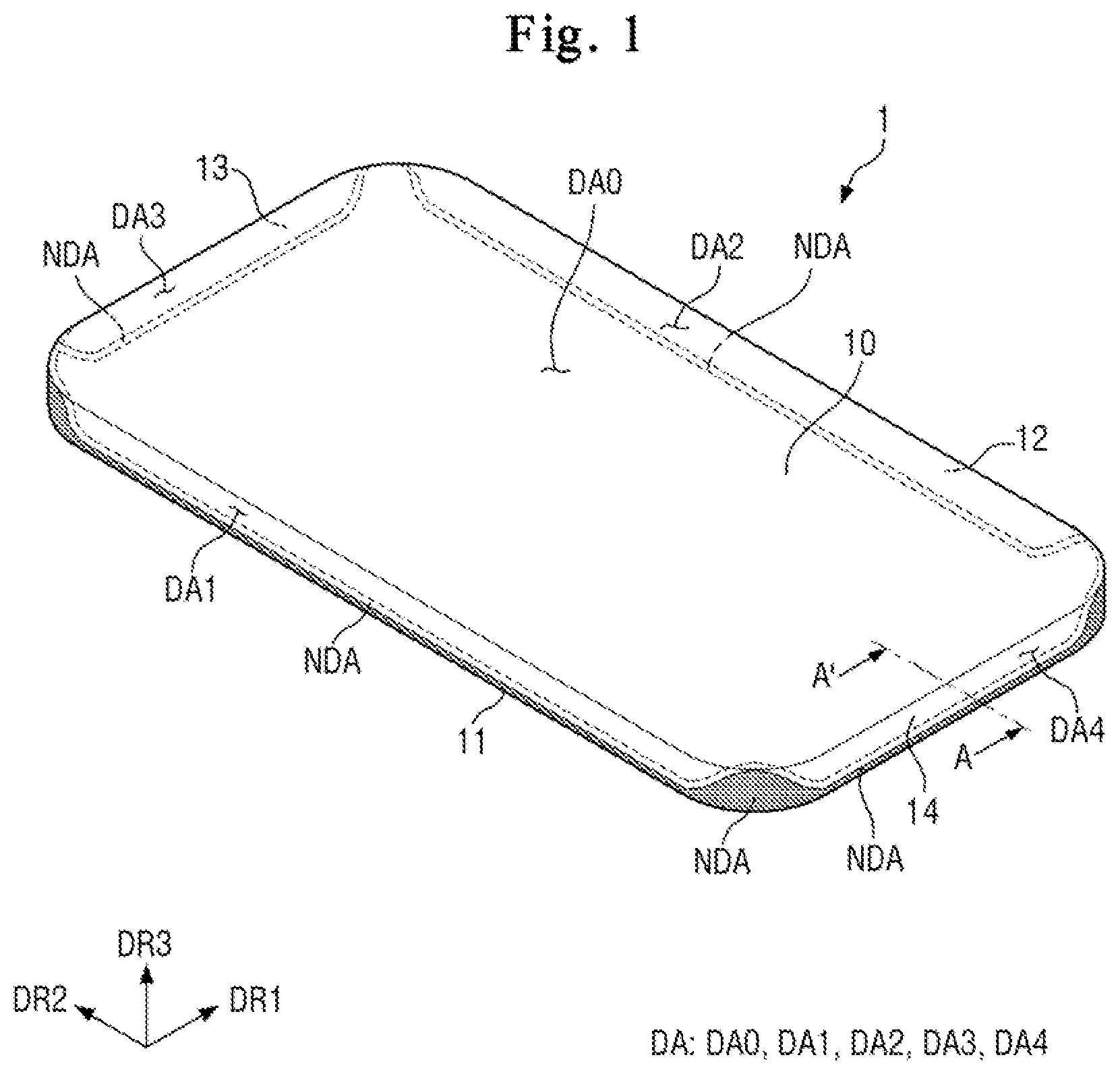 Patent US12103284 — Display device — Figure 1
