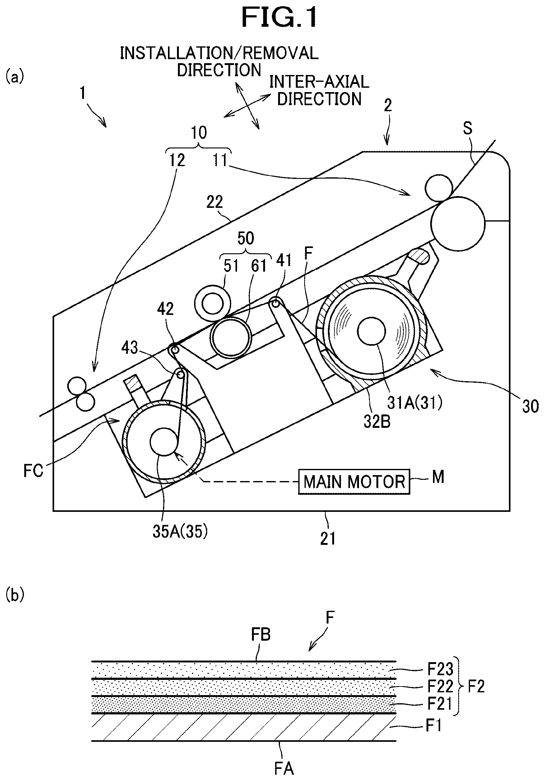 Patent US12103296 — Layer transfer film cartridge and layer transfer device — Figure 1