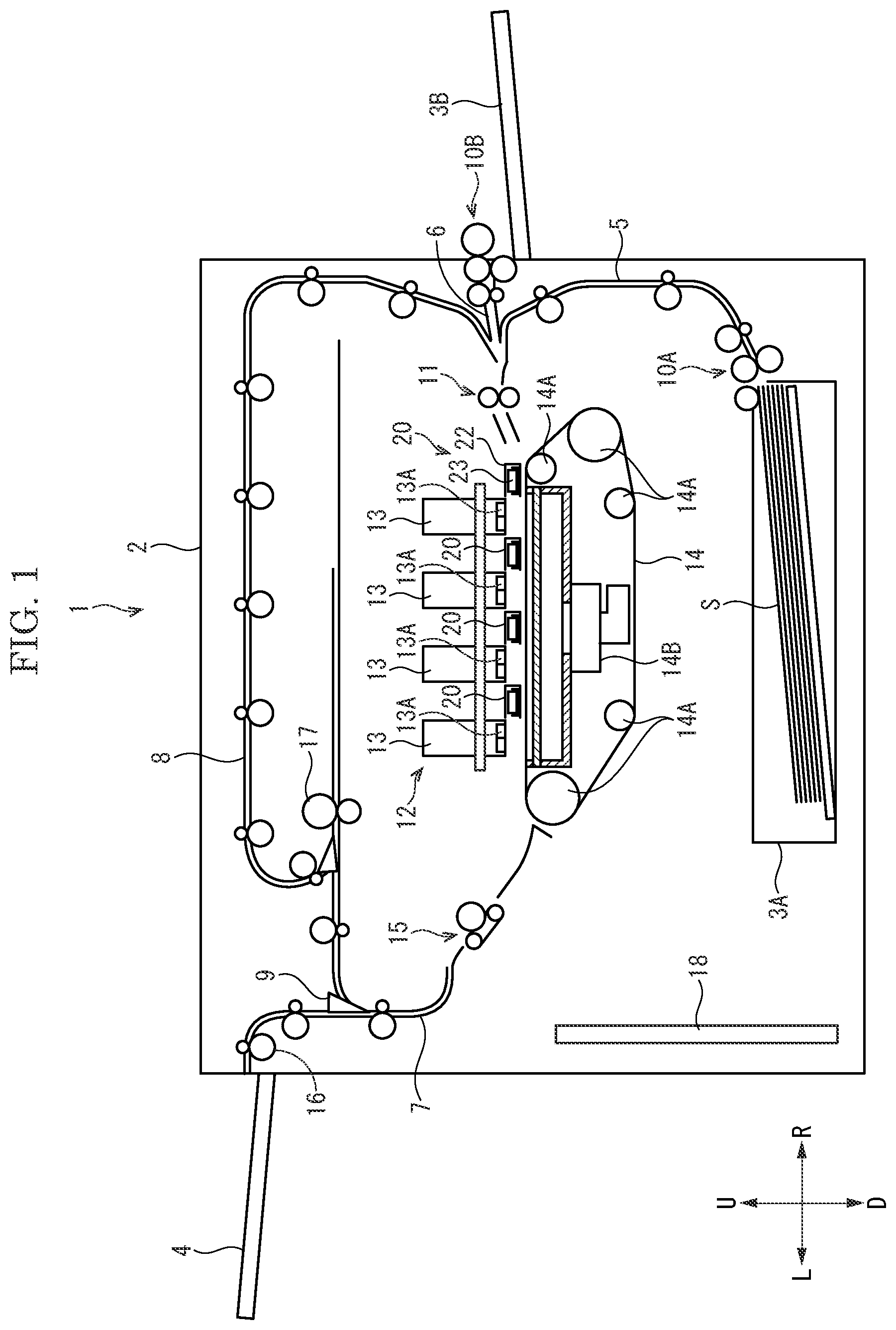 Patent US12103307 — Linear motion extensible device, maintenance device and image forming apparatus — Figure 1