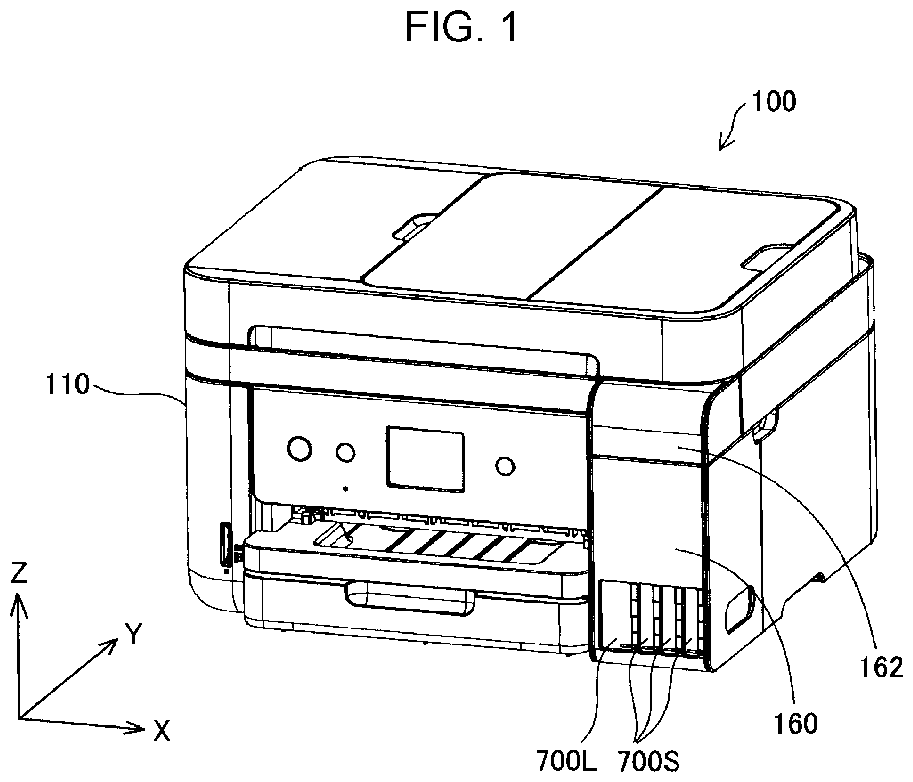 Patent US12103312 — Ink replenishment container — Figure 1