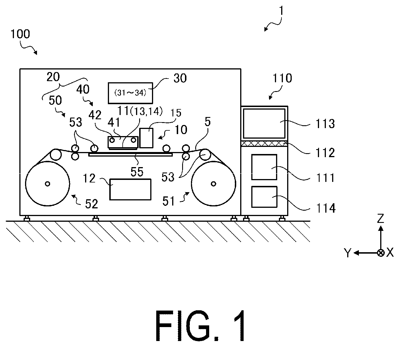 Patent US12103320 Figure 1 – Liquid ejecting device and method for adjusting liquid ejecting device
