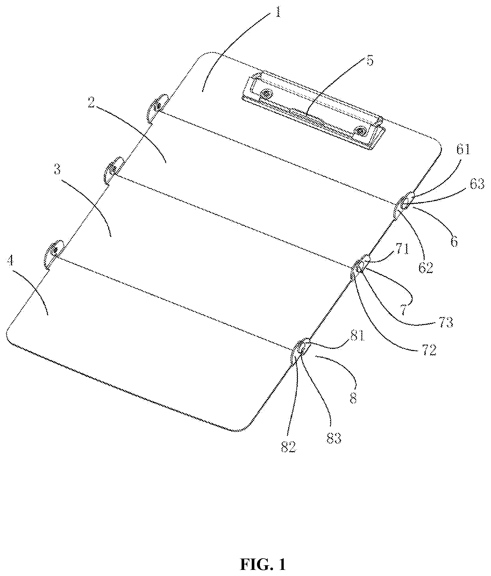 Patent US12103328 — Foldable clipboard — Figure 1