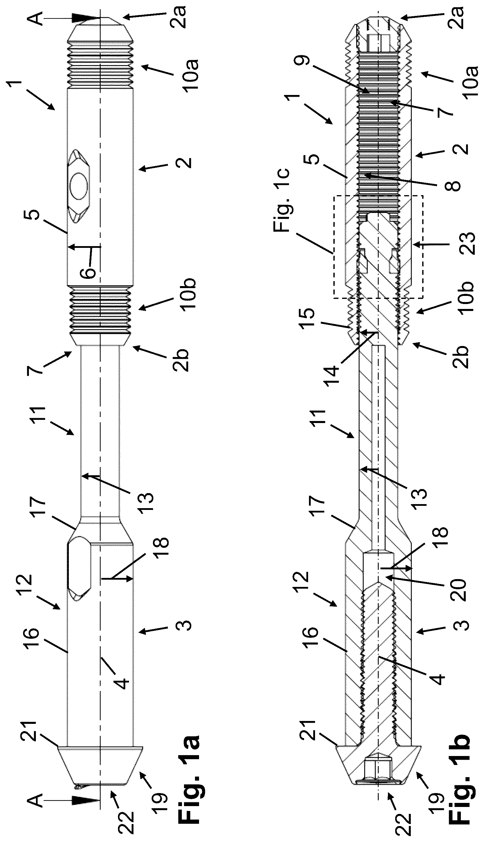 Patent US12103333 — Axle assembly having an adjustable length — Figure 1