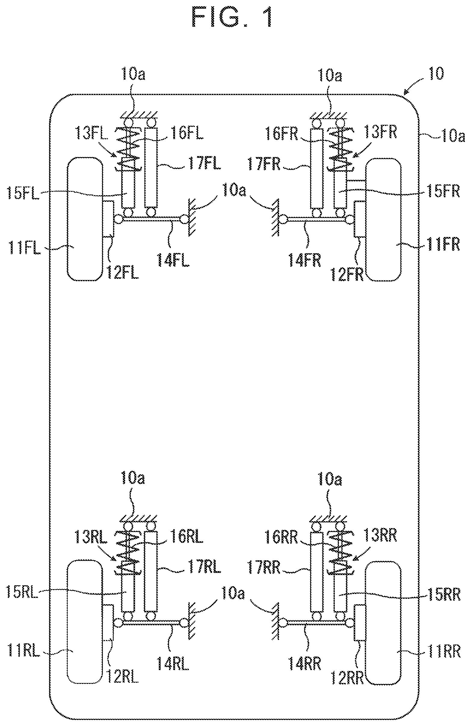 Patent US12103347 — Damping control device and damping control method for vehicle — Figure 1