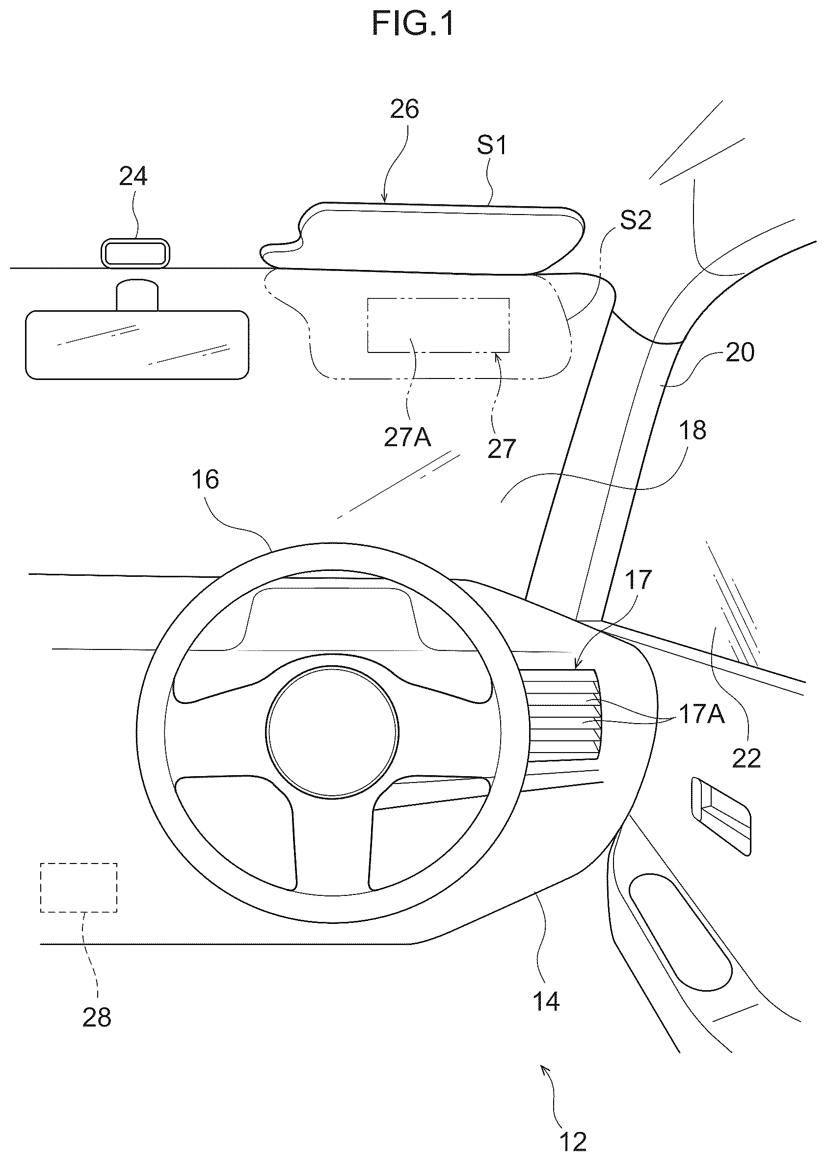 Patent US12103356 — Vehicle air conditioning controller, storage medium and air conditioning control method — Figure 1