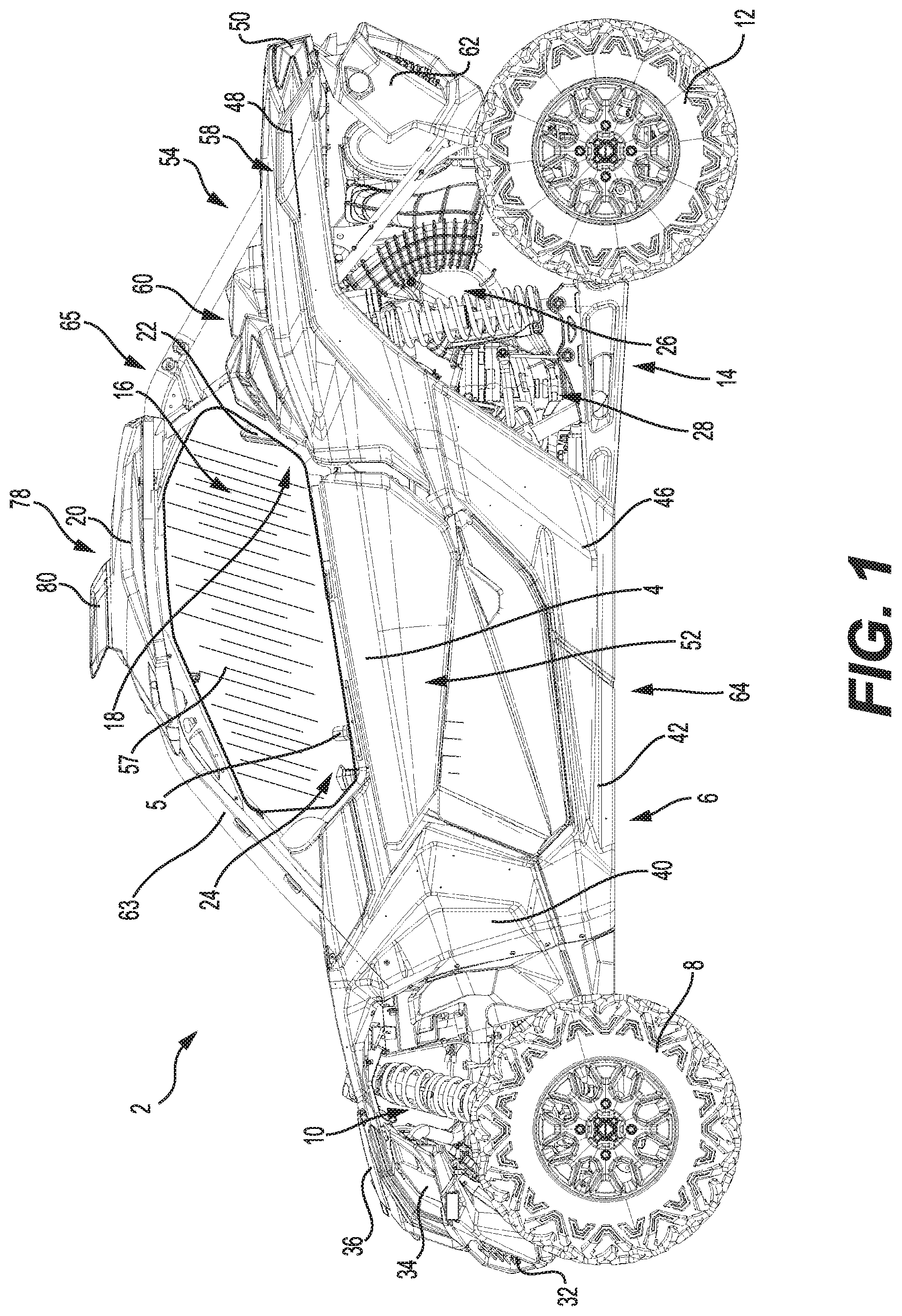 Patent US12103362 — Ram air vent for a vehicle — Figure 1