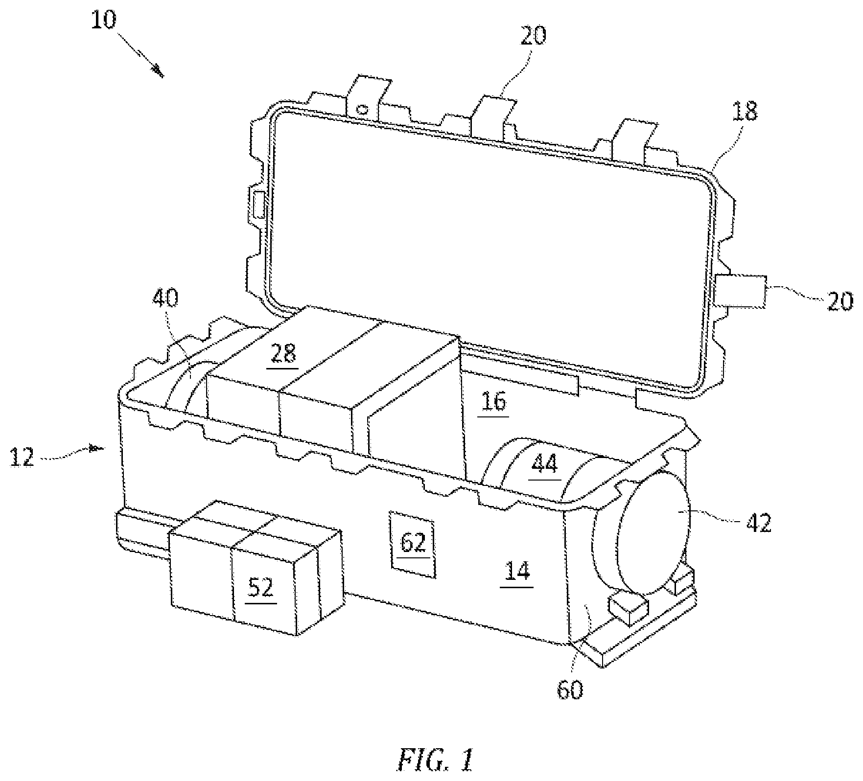 Patent US12103365 Figure 1 – System for dehumidification of a vehicle interior