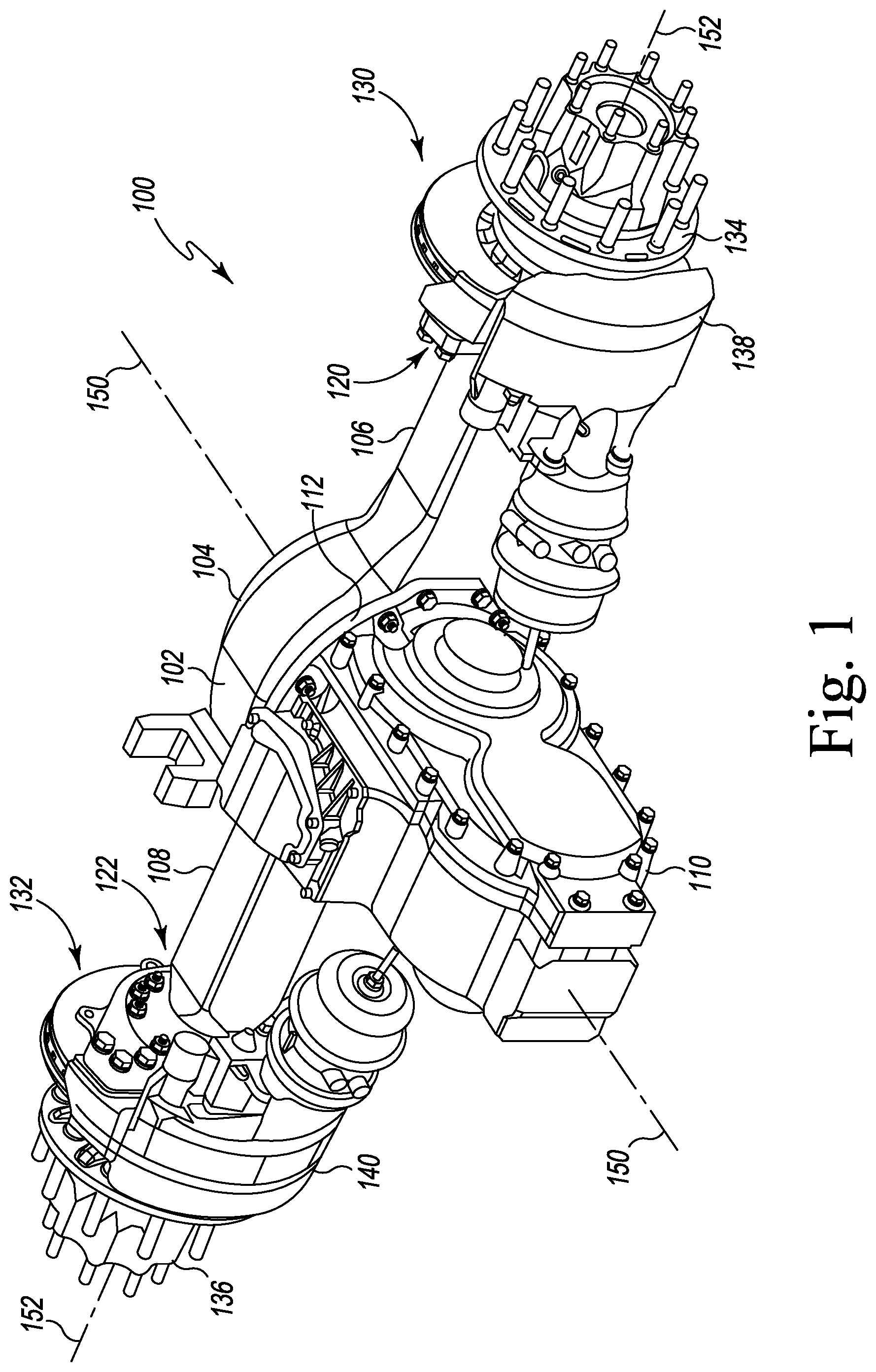 Patent US12103373 — Electrified axle assembly — Figure 1